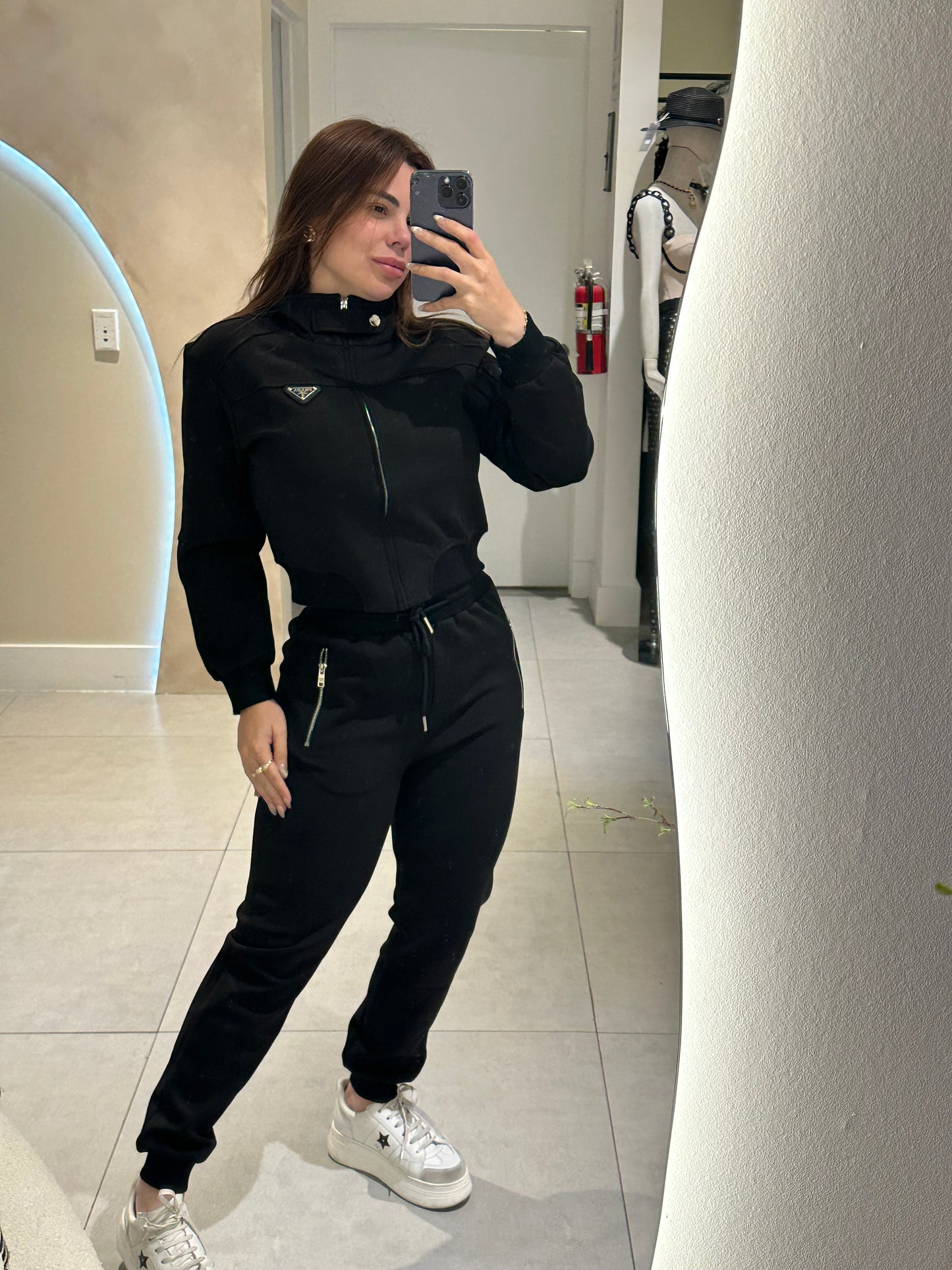 Prada comfy black set