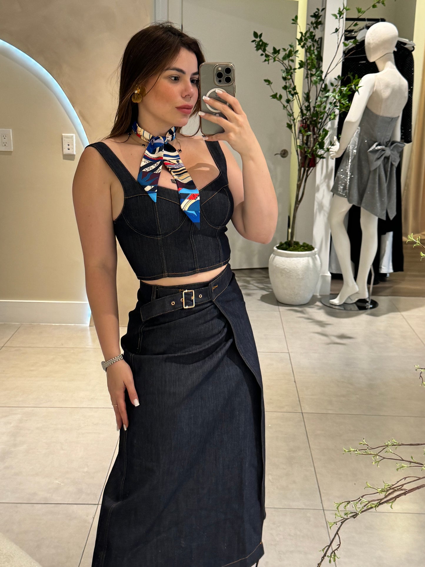 Hanna Maxi skirt Denim