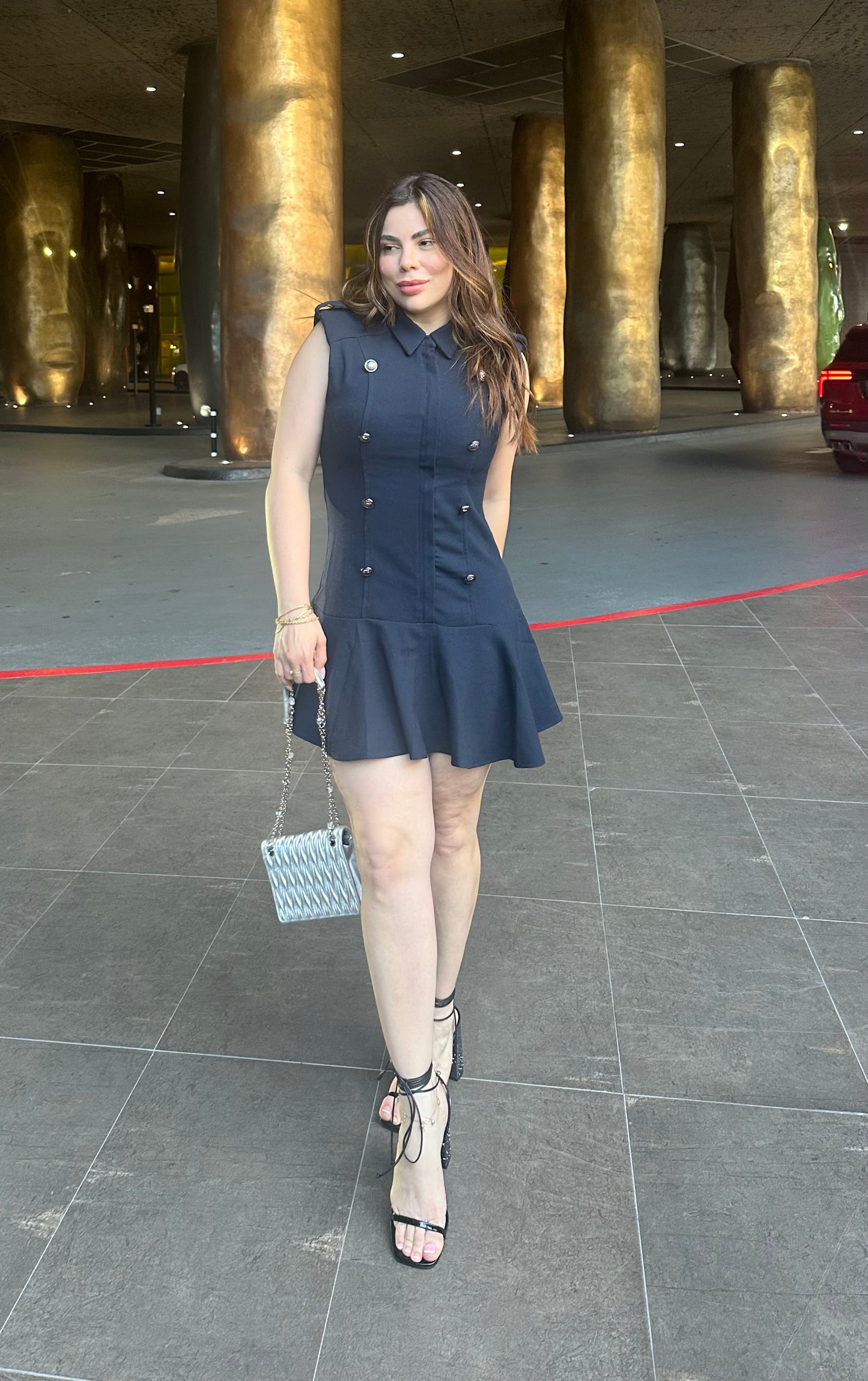 Napoleón Navy Dress
