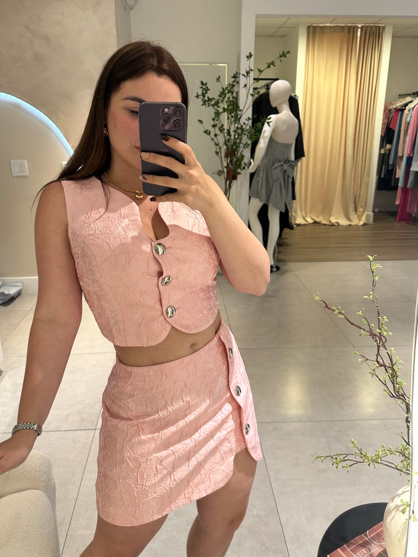 Aria skirt-short Set