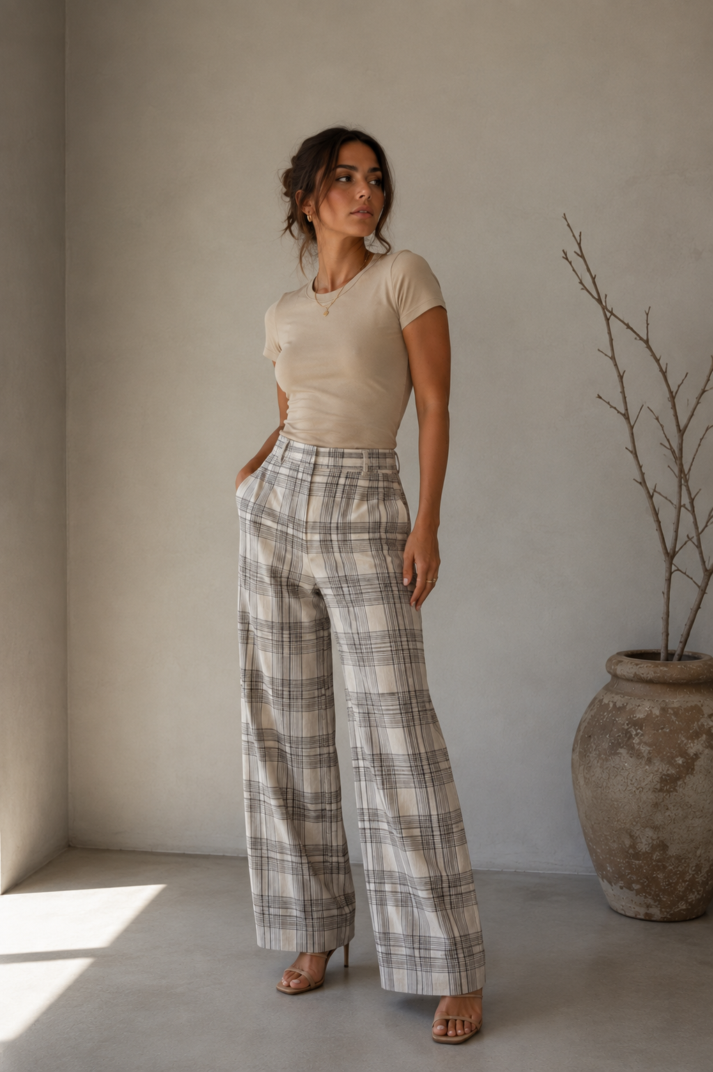 Plaid pant