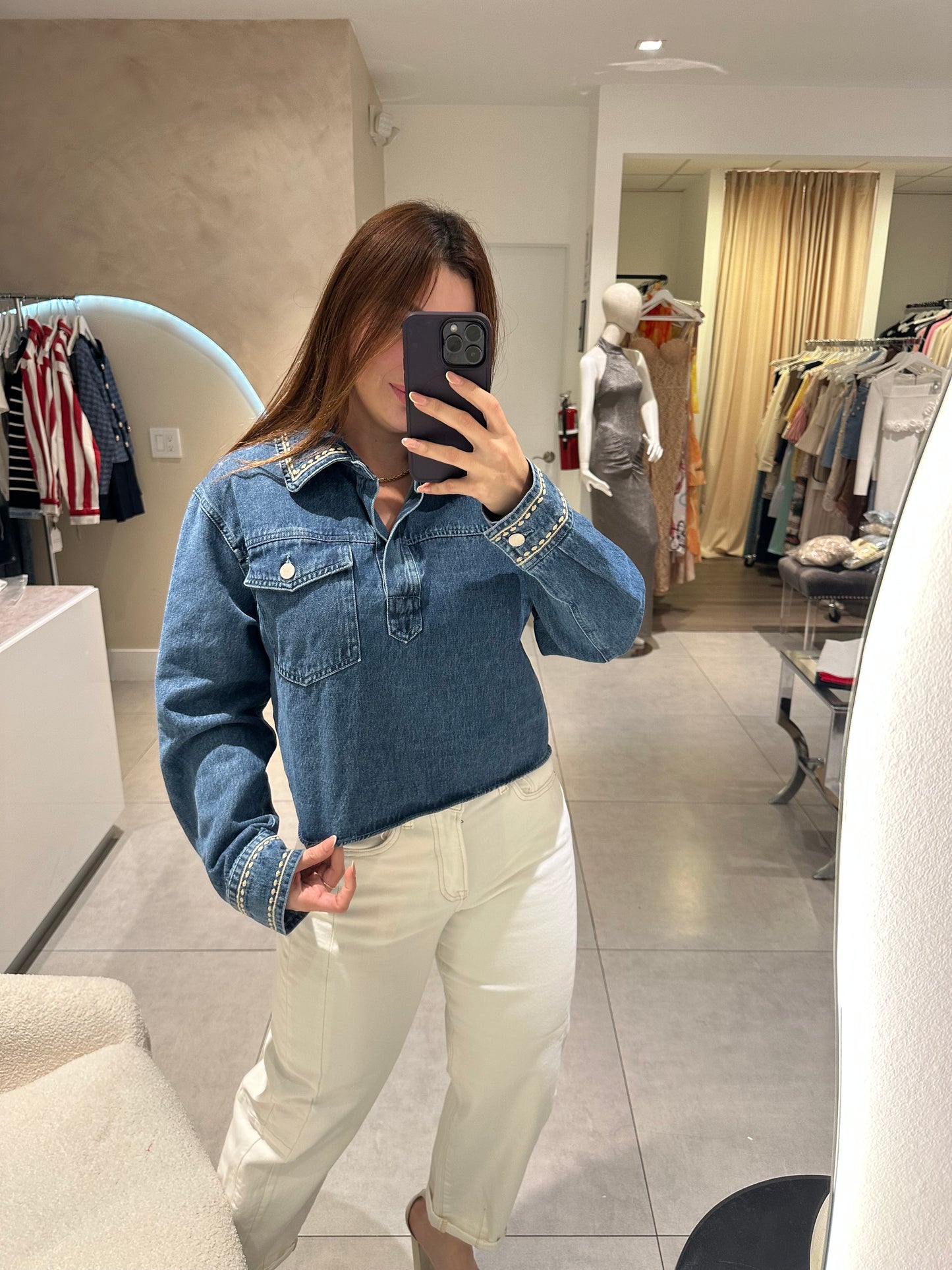 Lore denim Sweter