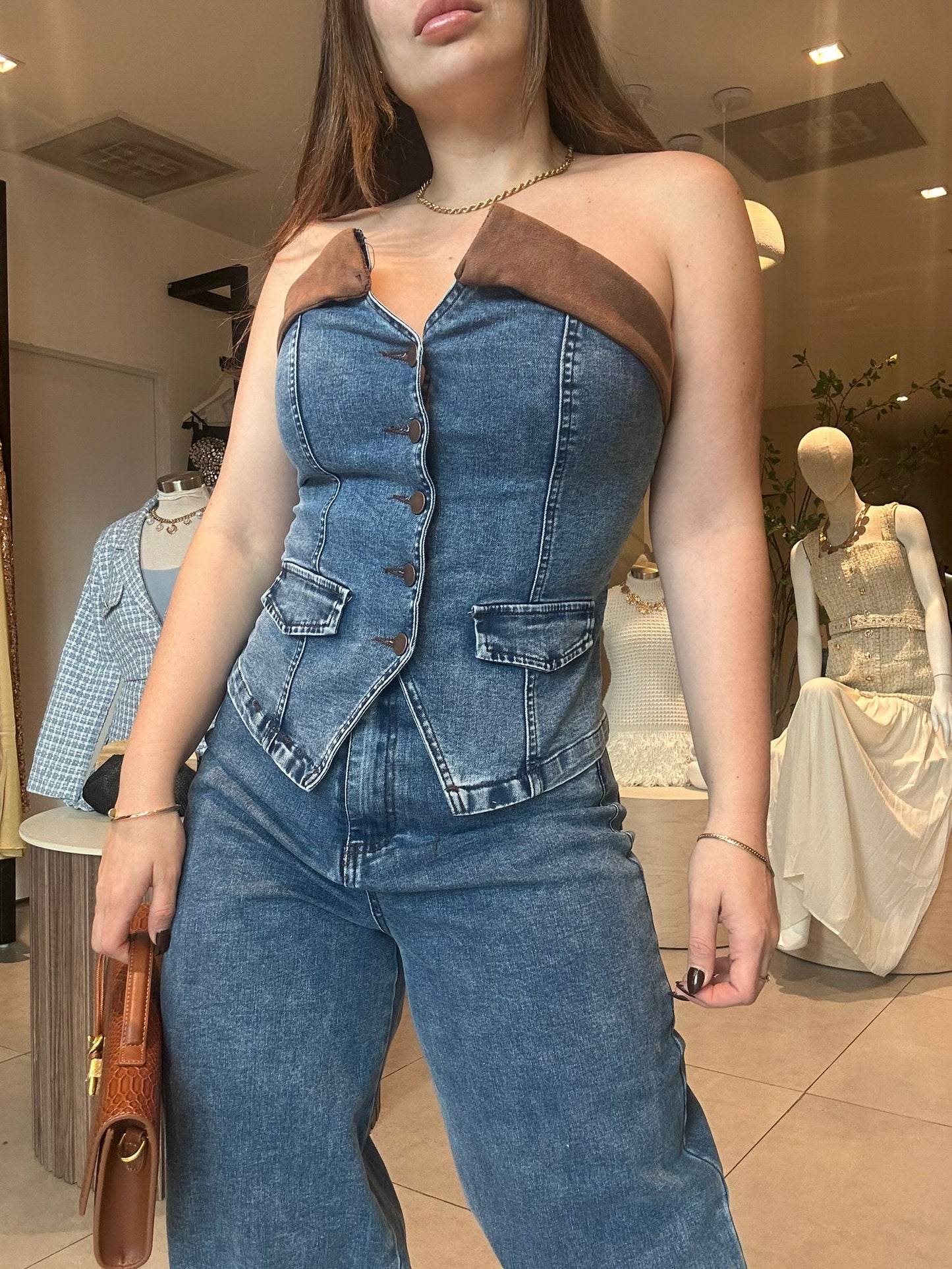 Suha Denim Set