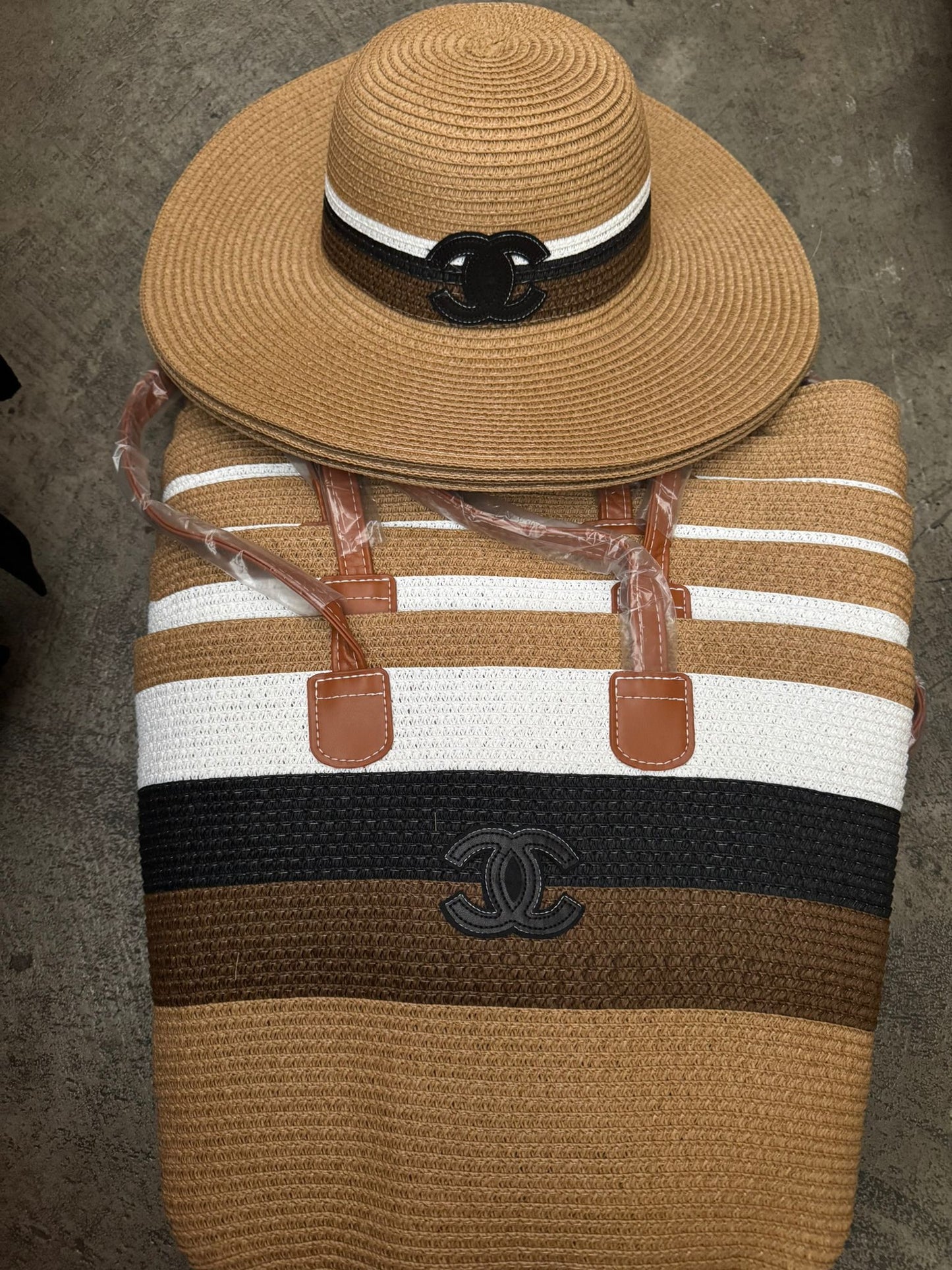 Set Chanel Cartera y Sombrero