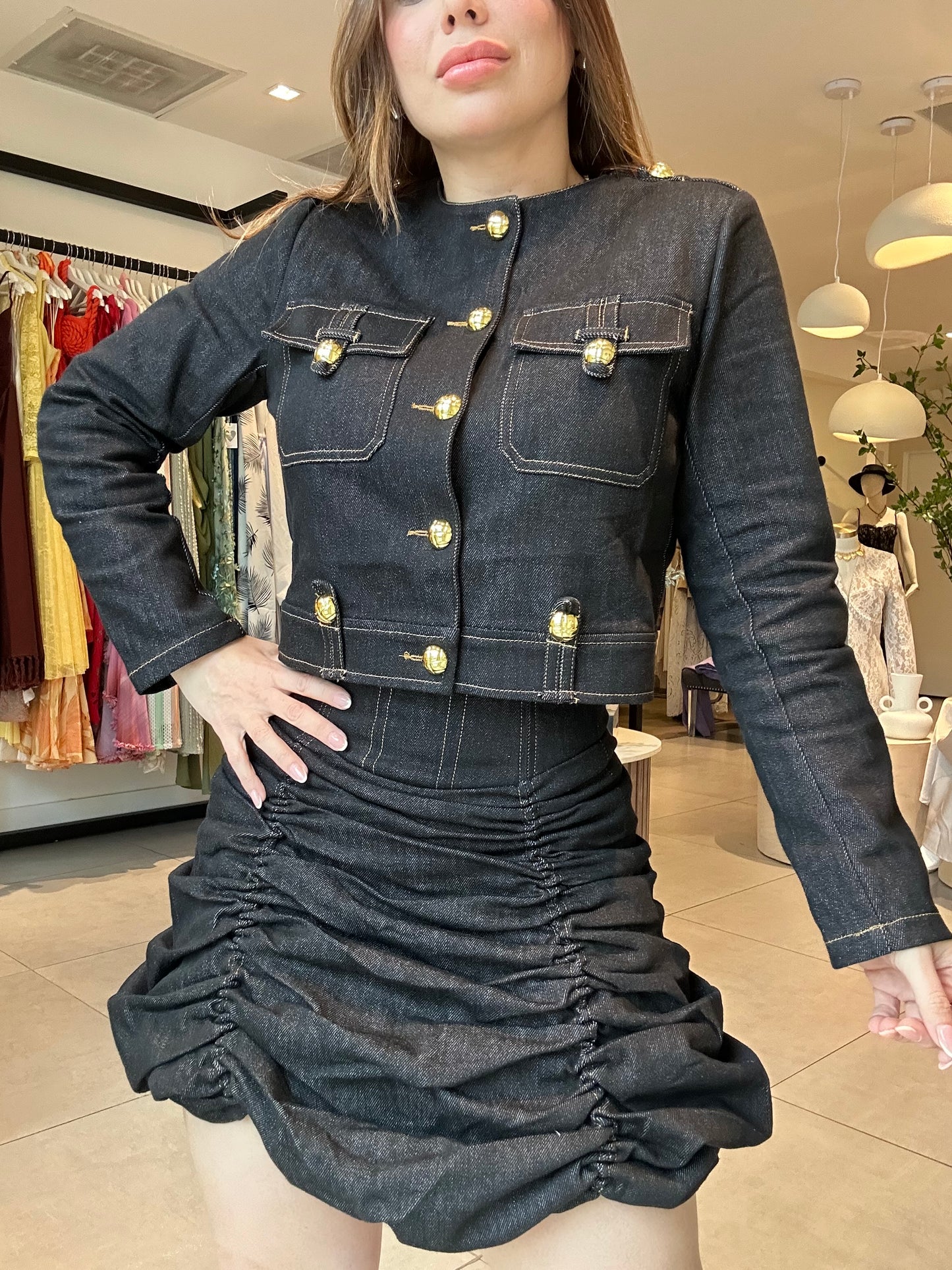 Jacket denim set