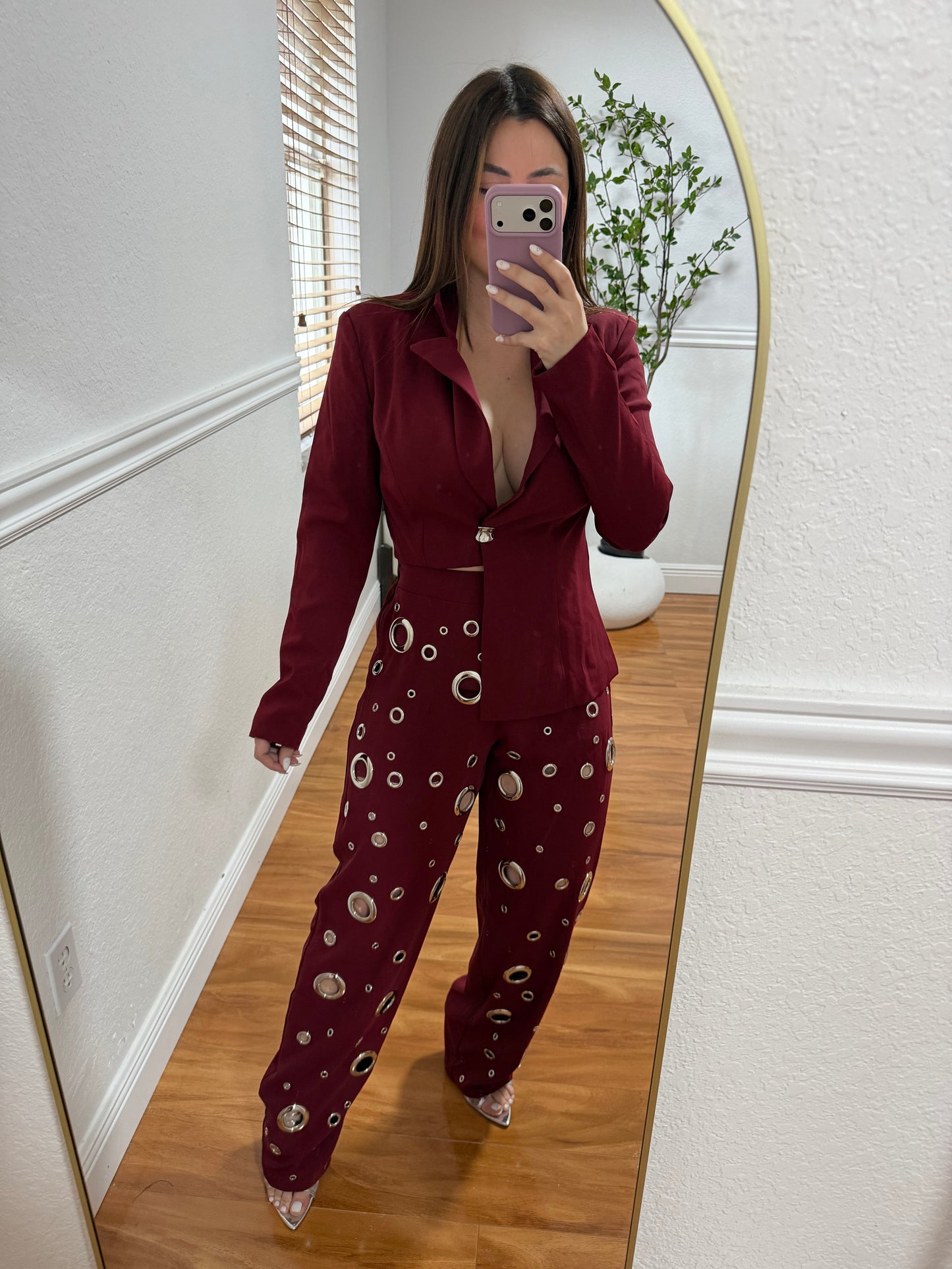 Ring Burgundy set