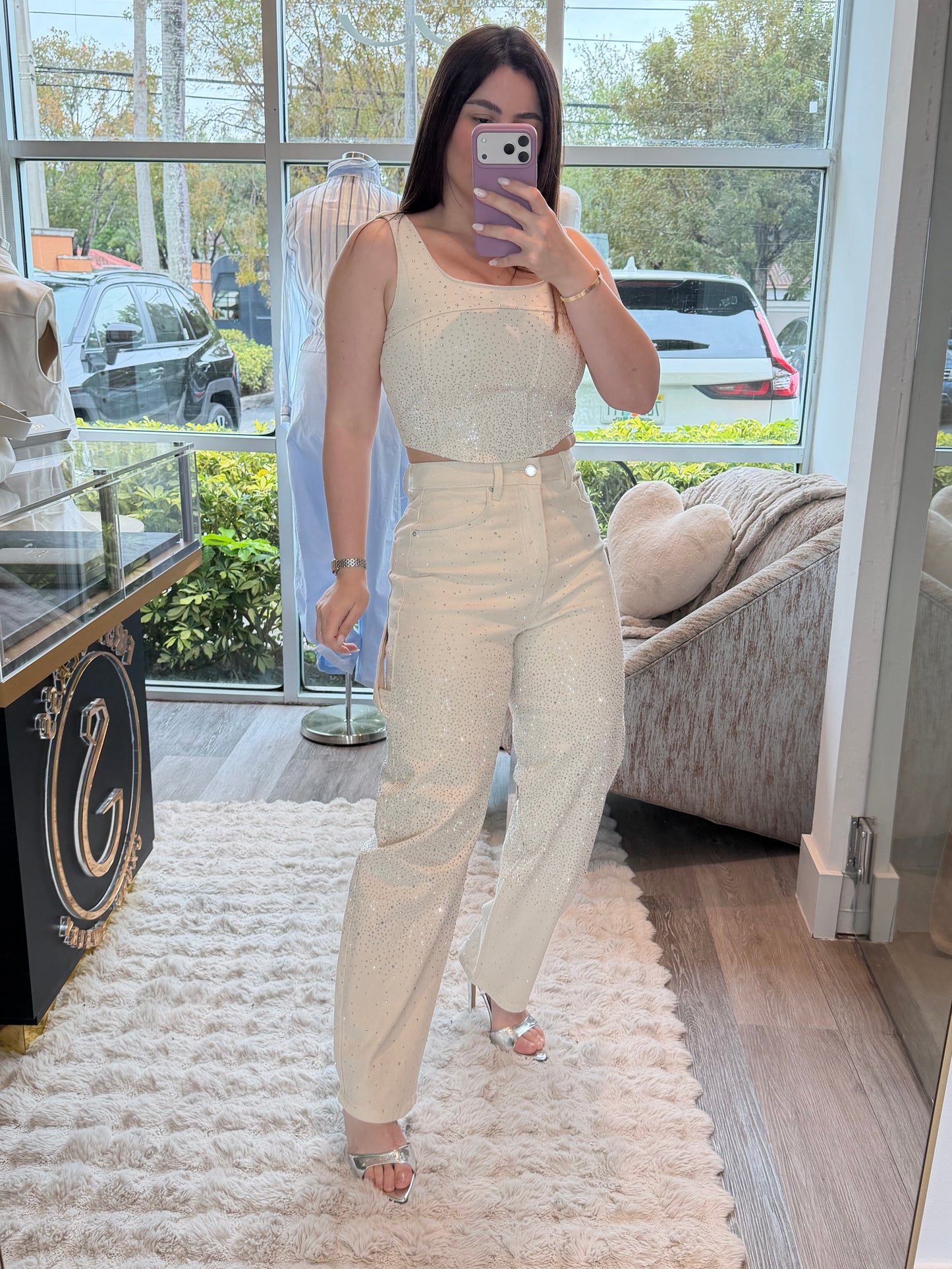 Shine beige set