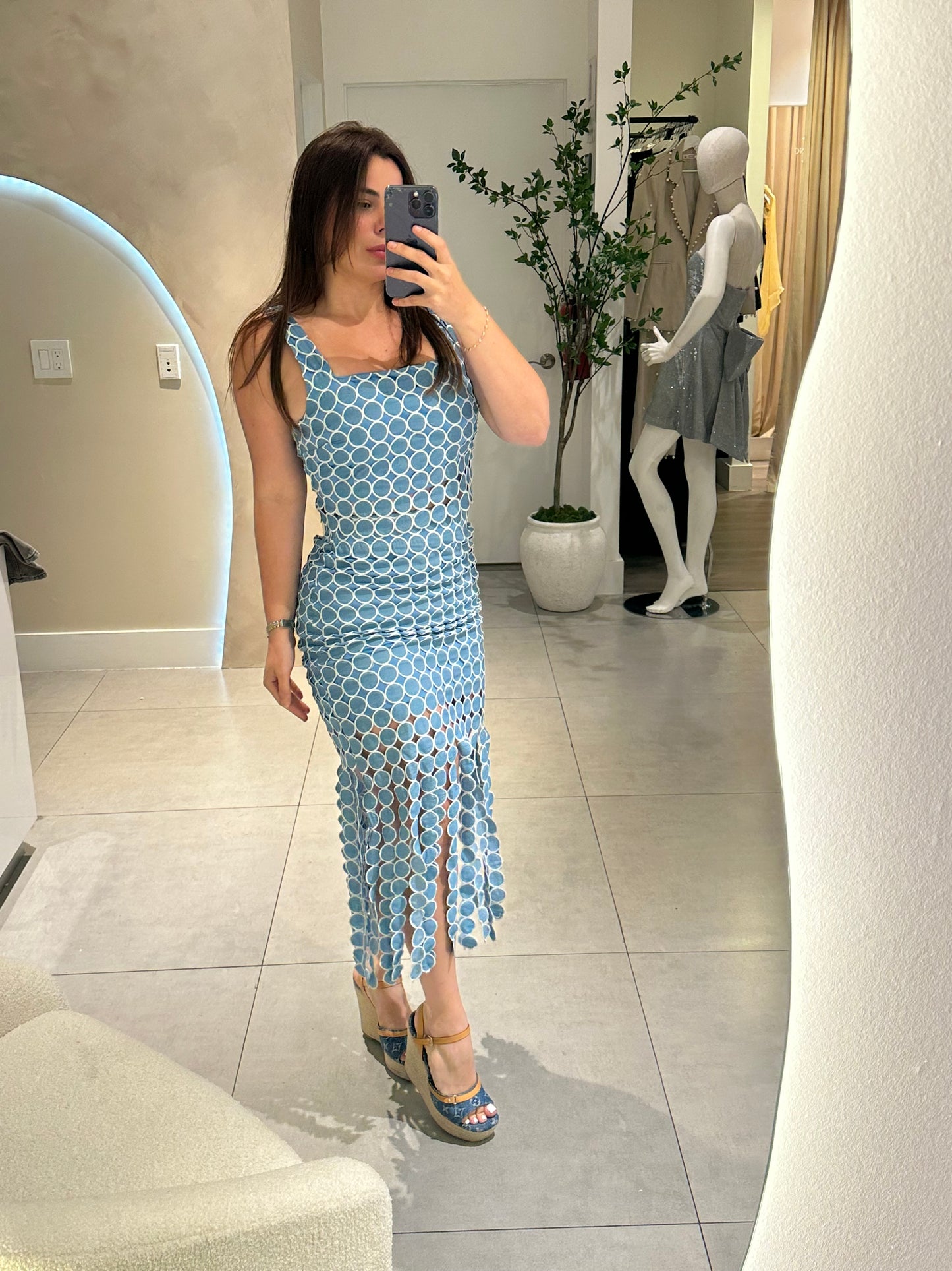 Sky skirt set
