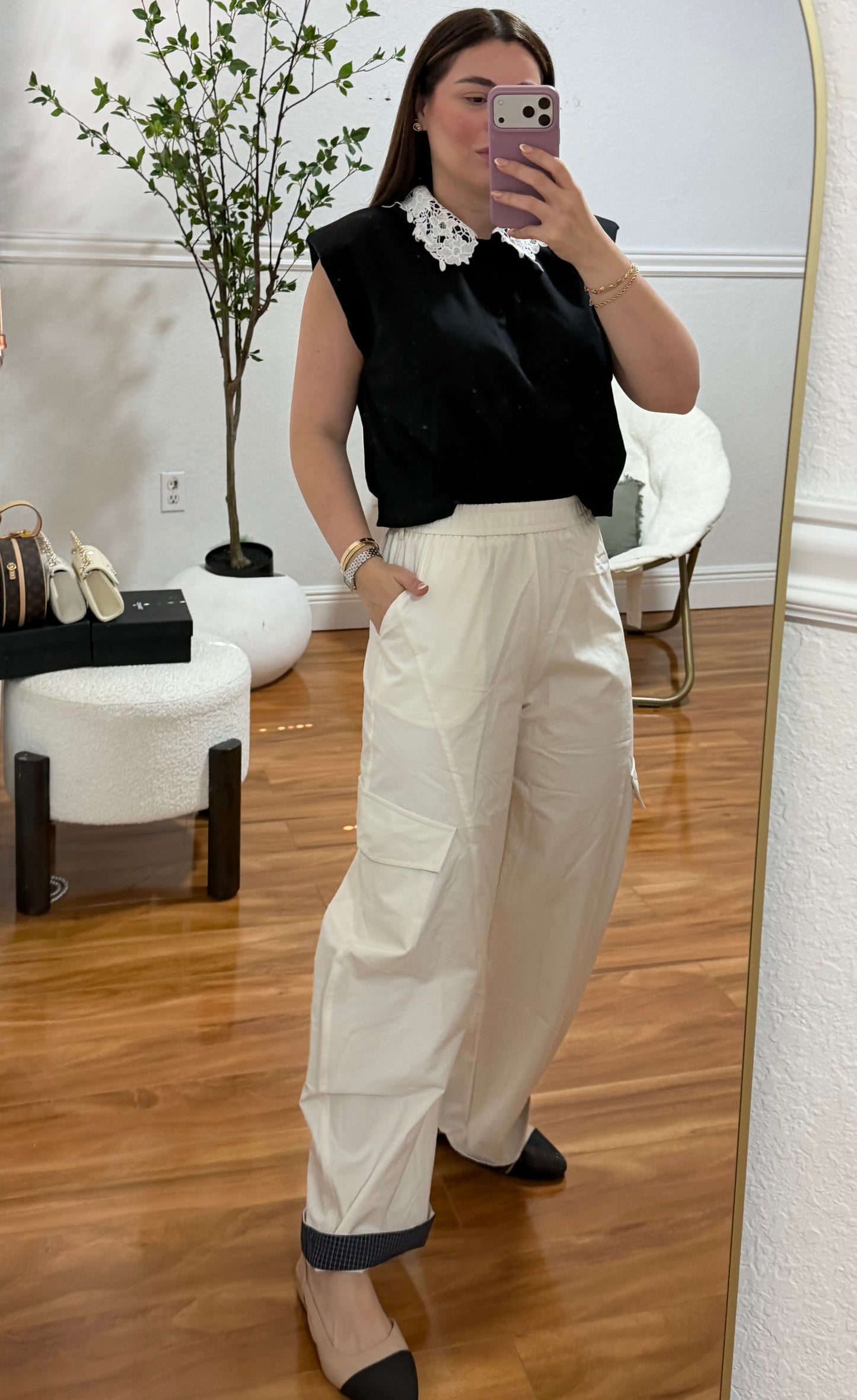 Joggers white pant