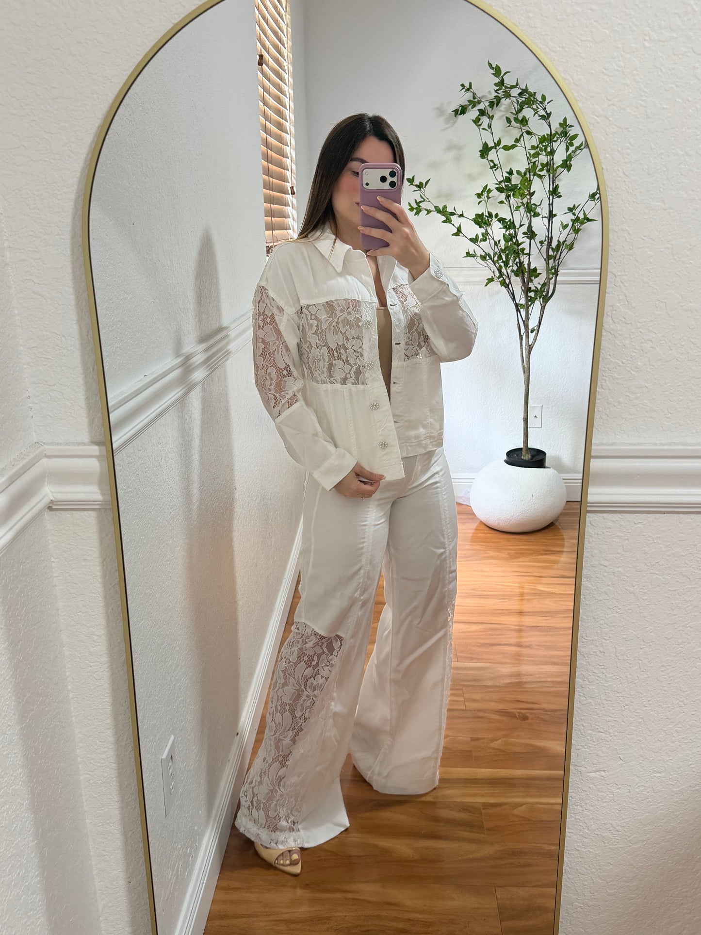 Lino lace set