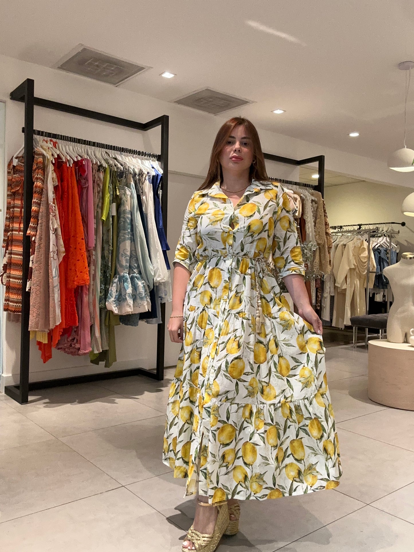 Limoncello maxi dress