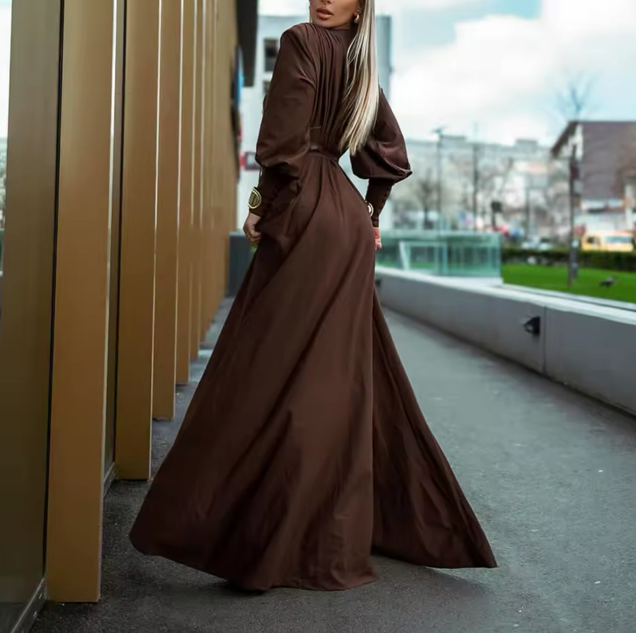 ANAEL MOCA MAXI DRESS