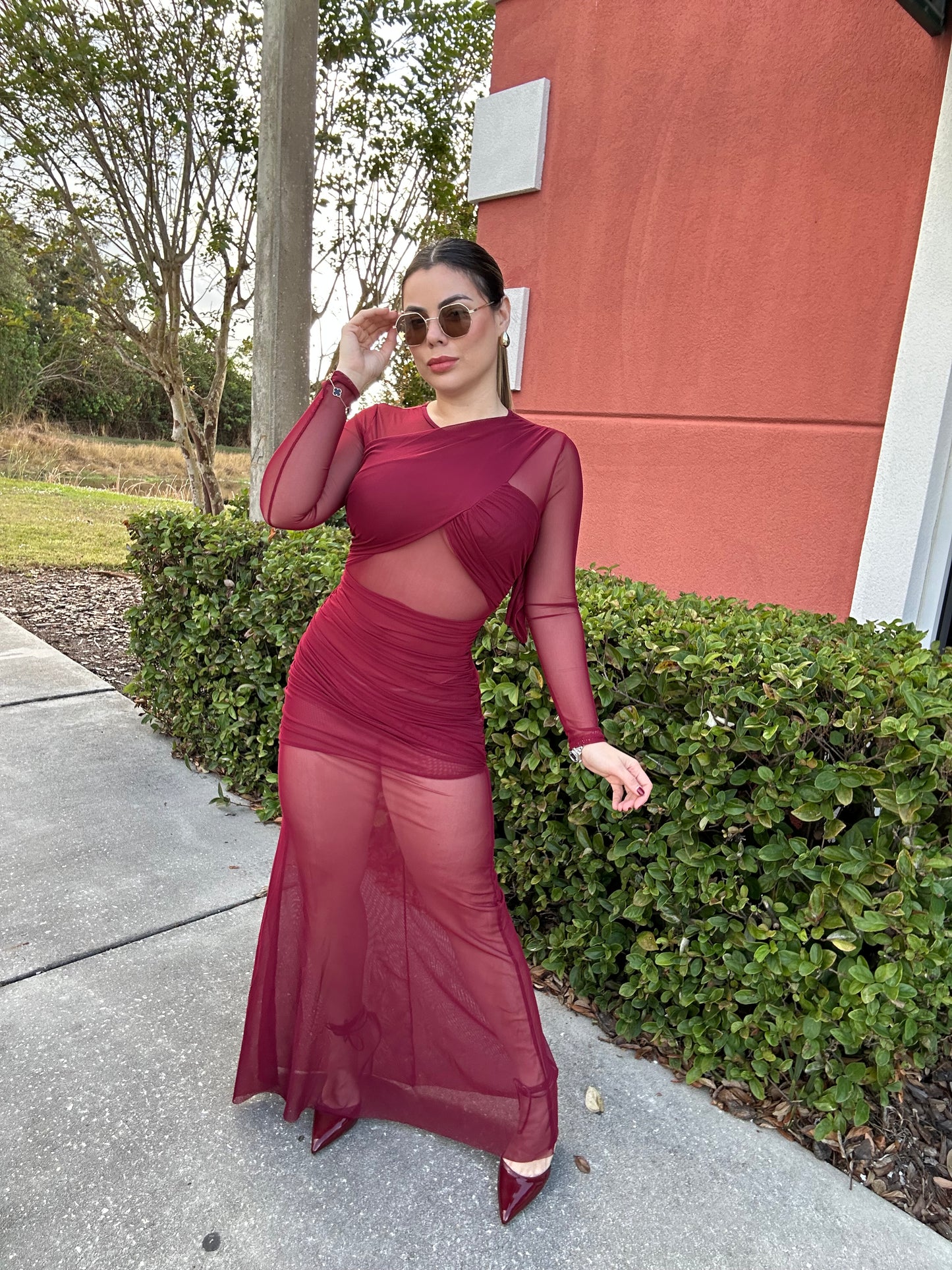 Maxi Dress Burgundy