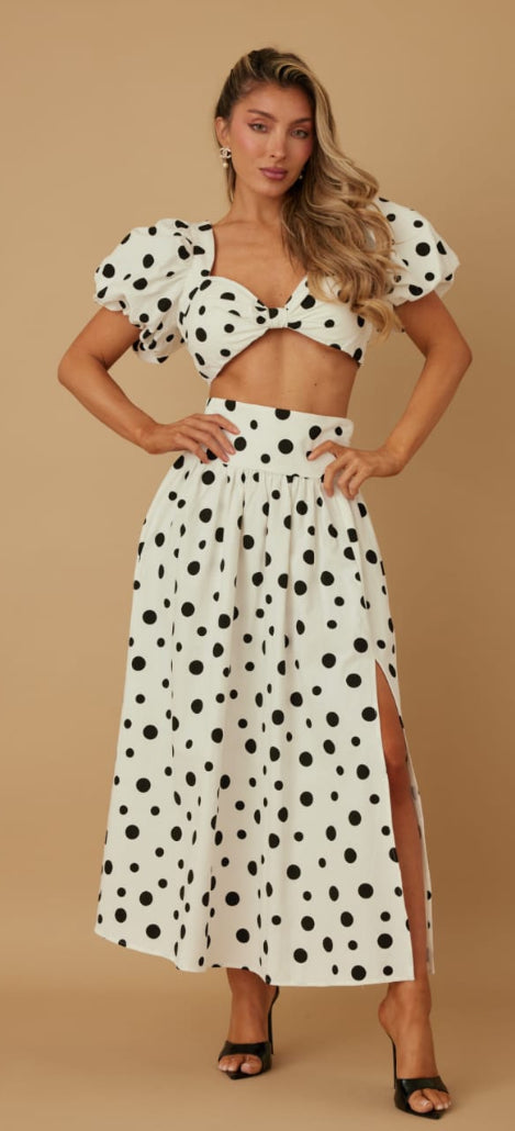 Set skirt de lunares!
