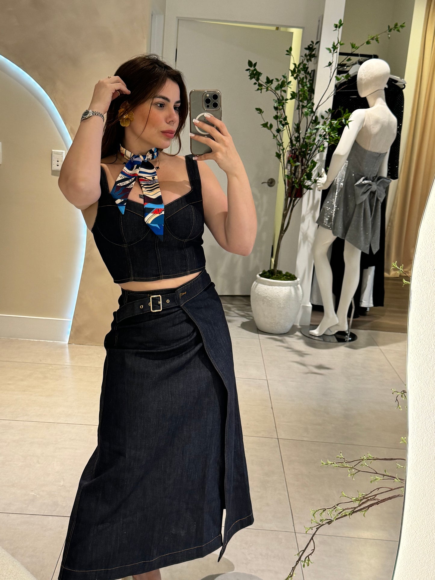 Hanna Maxi skirt Denim