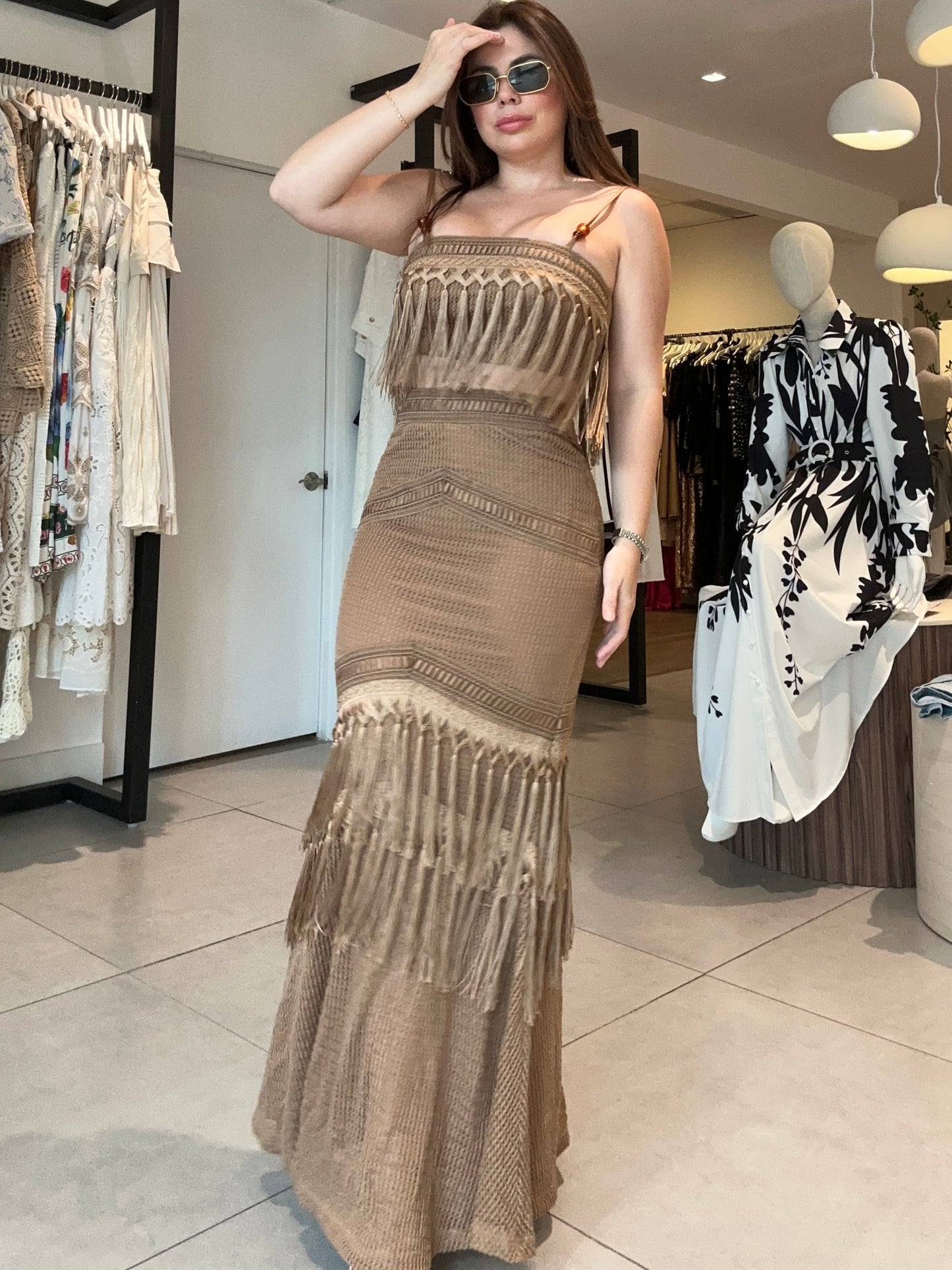 Fringes brown set