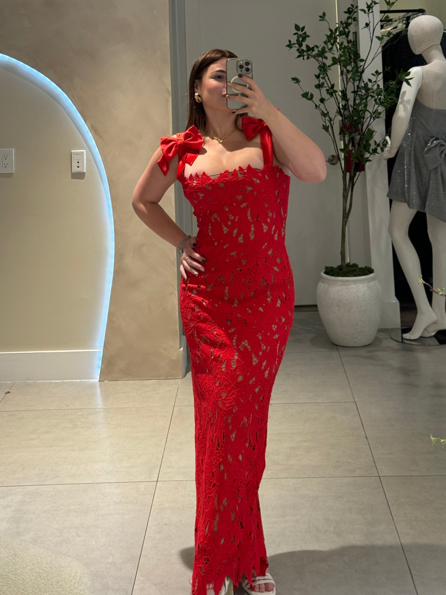 Passion Red Maxi Dress