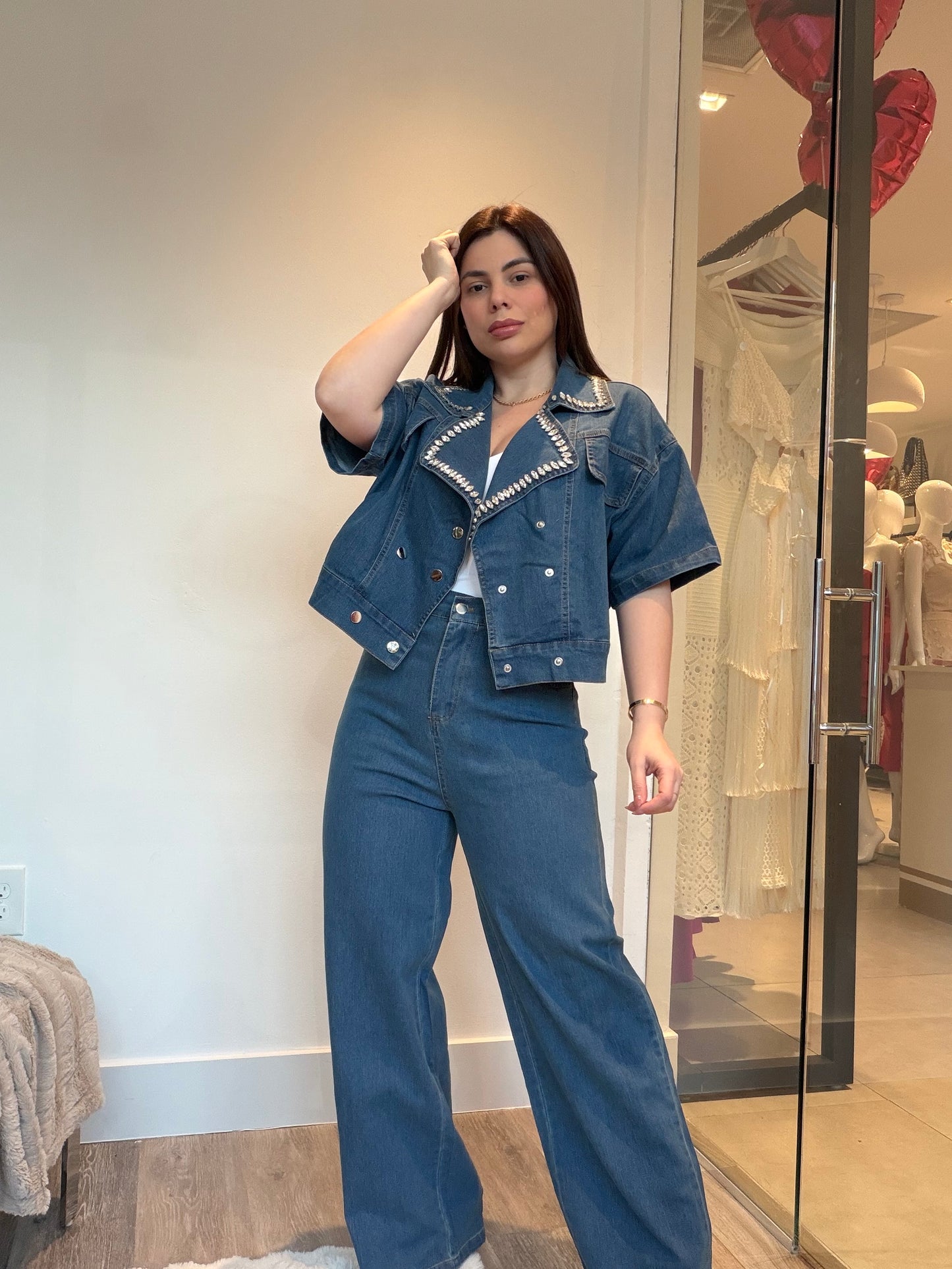 Elena en denim