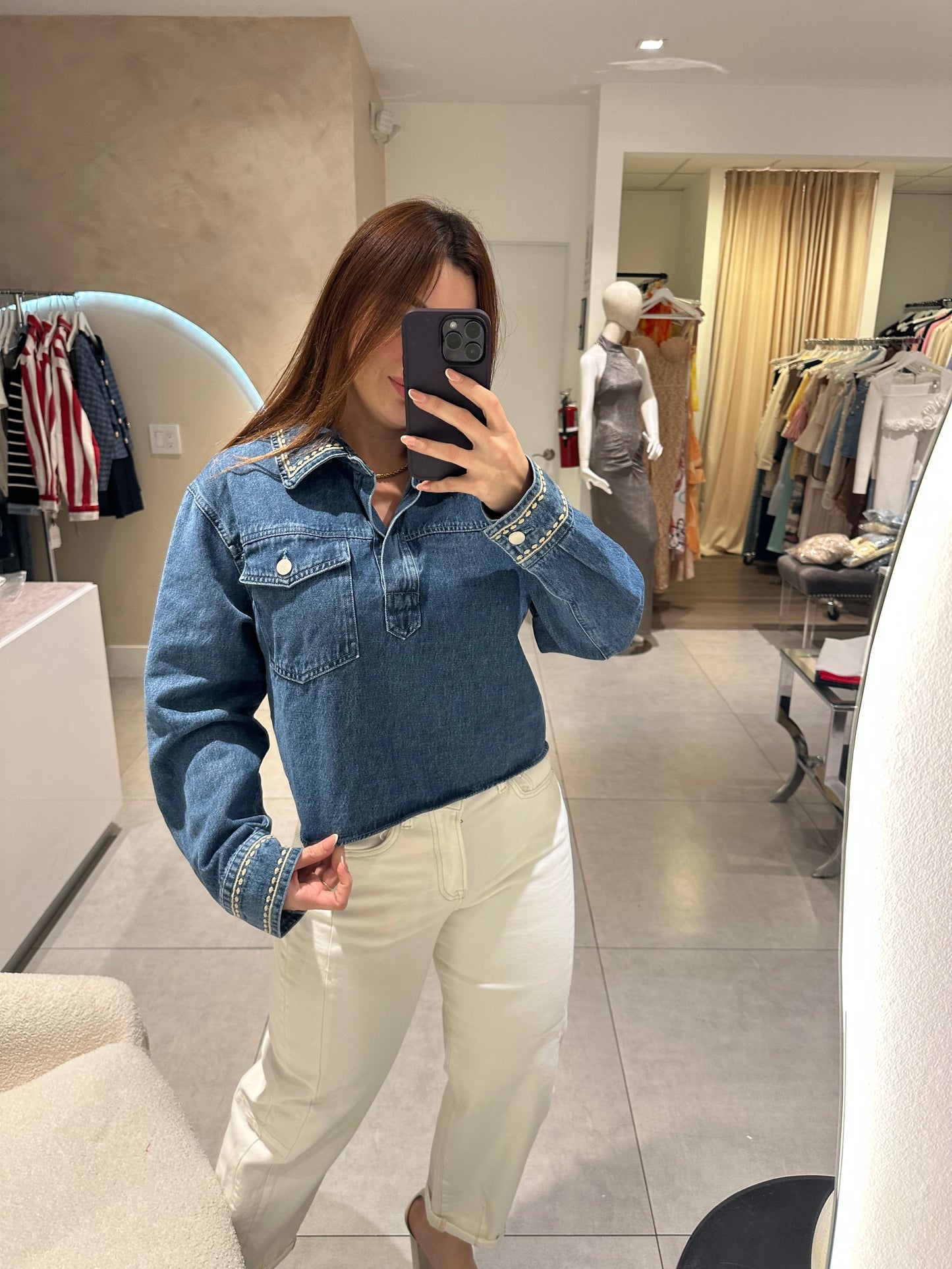 Lore denim Sweter