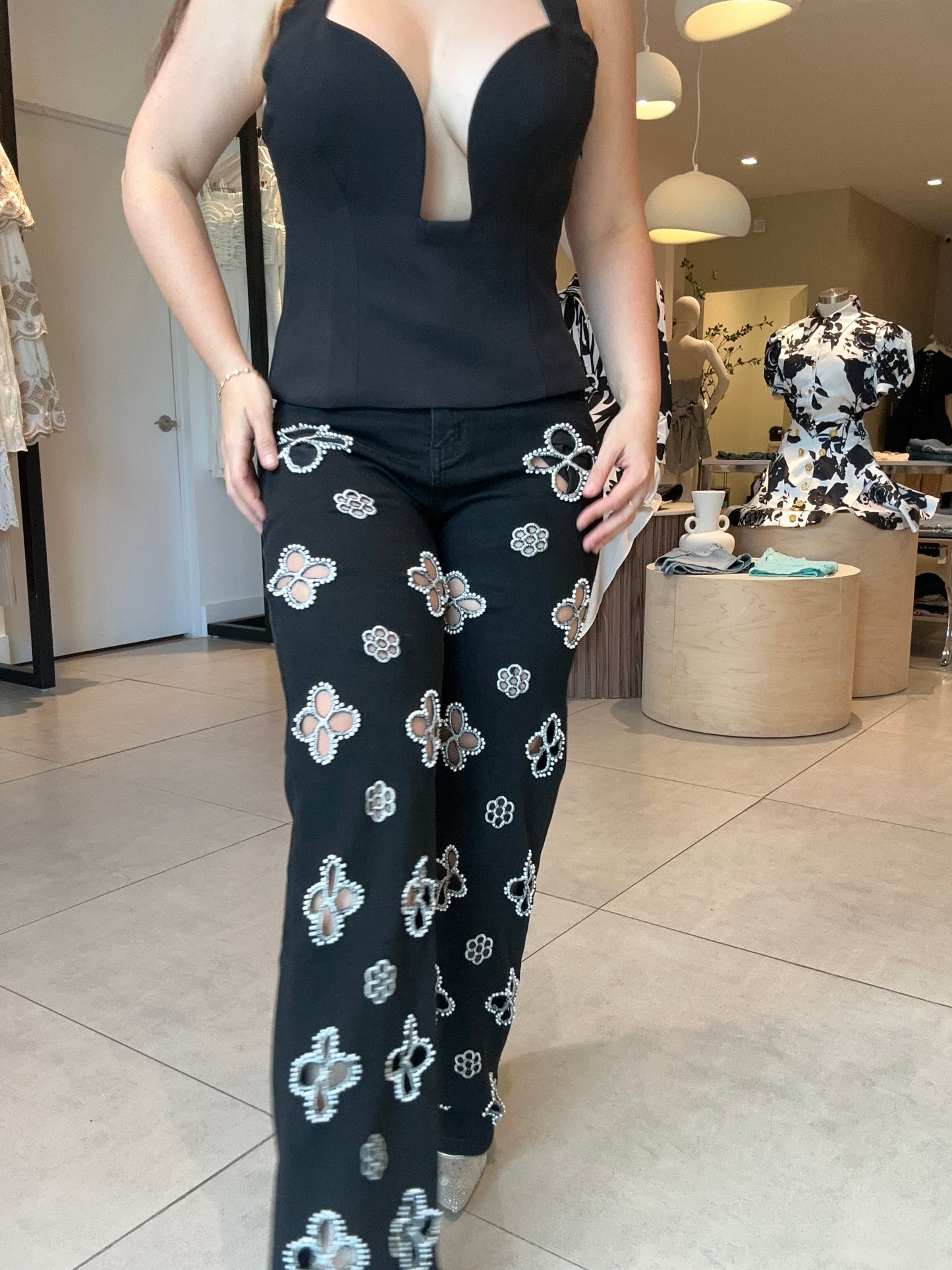 Trébol black Jeans
