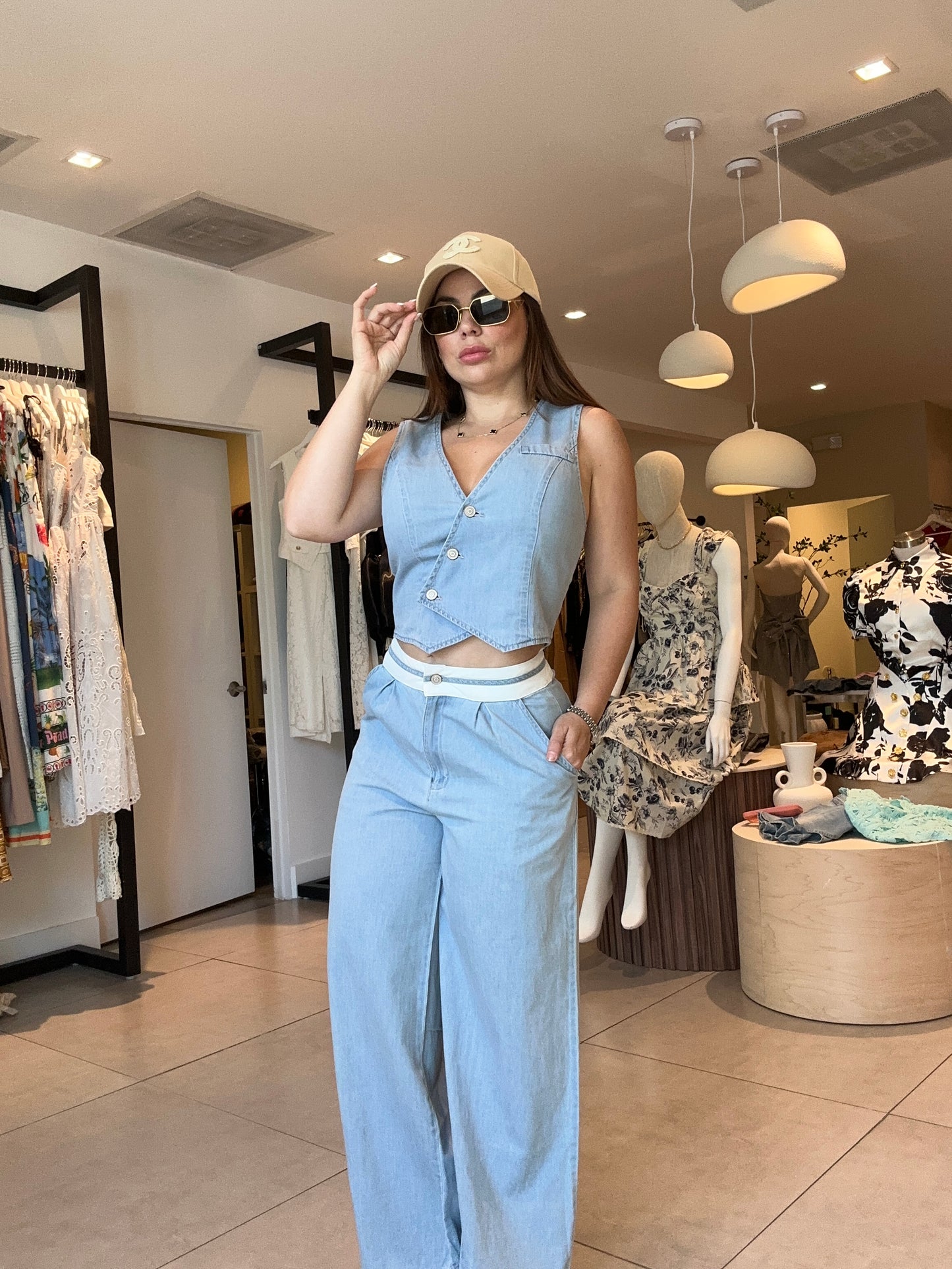 Paula denim set