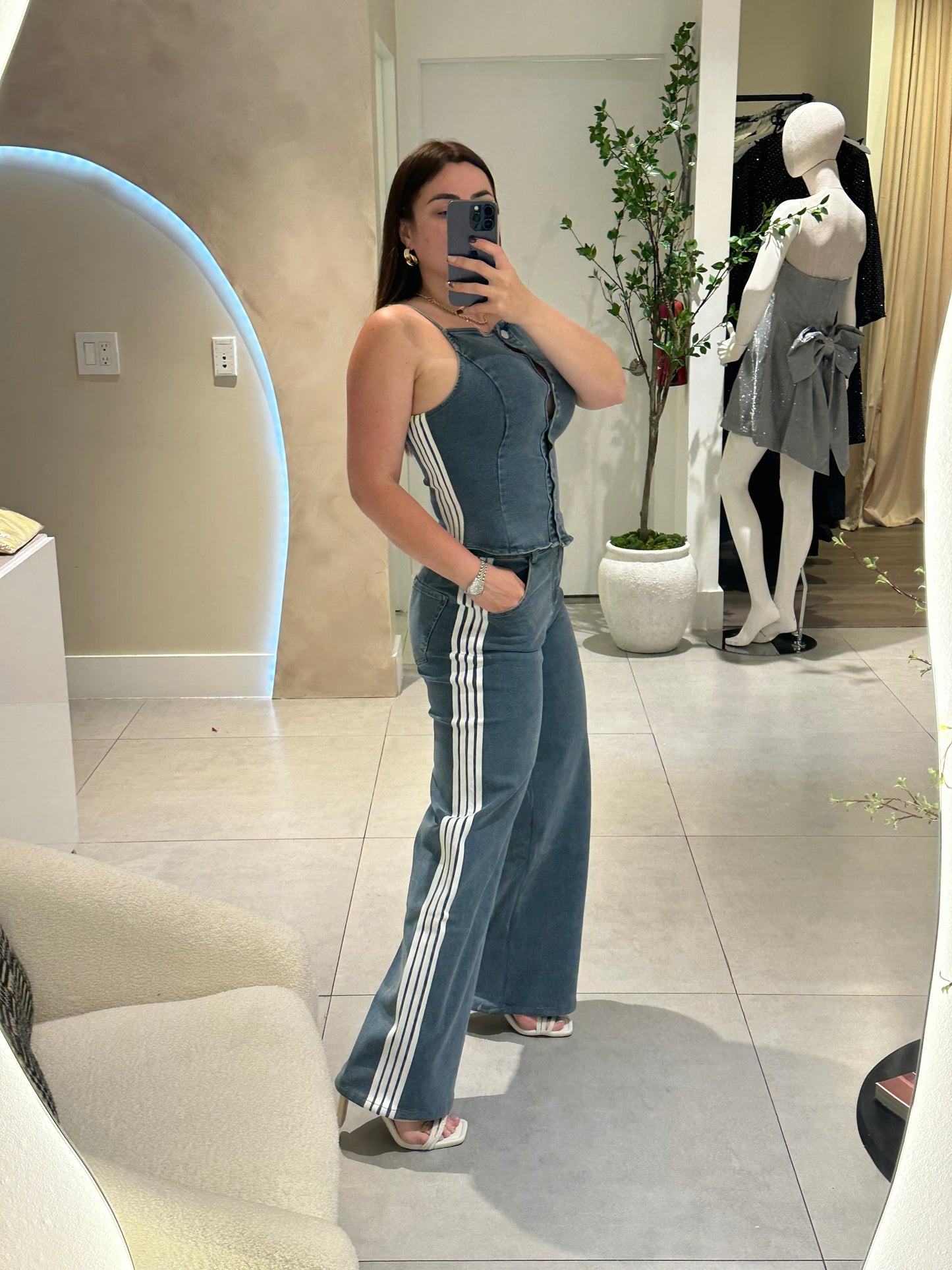 Leidy Denim Set