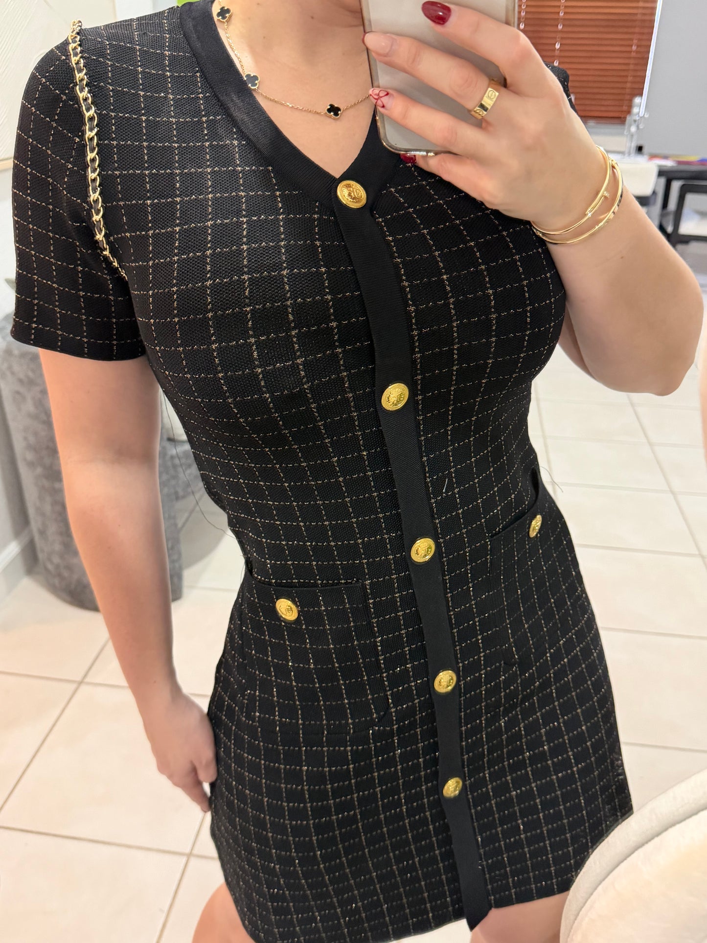 The black dress