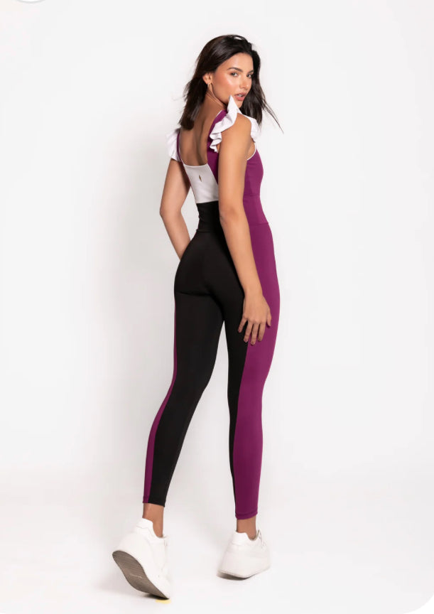 Amber Jumpsuit Magenta & Black