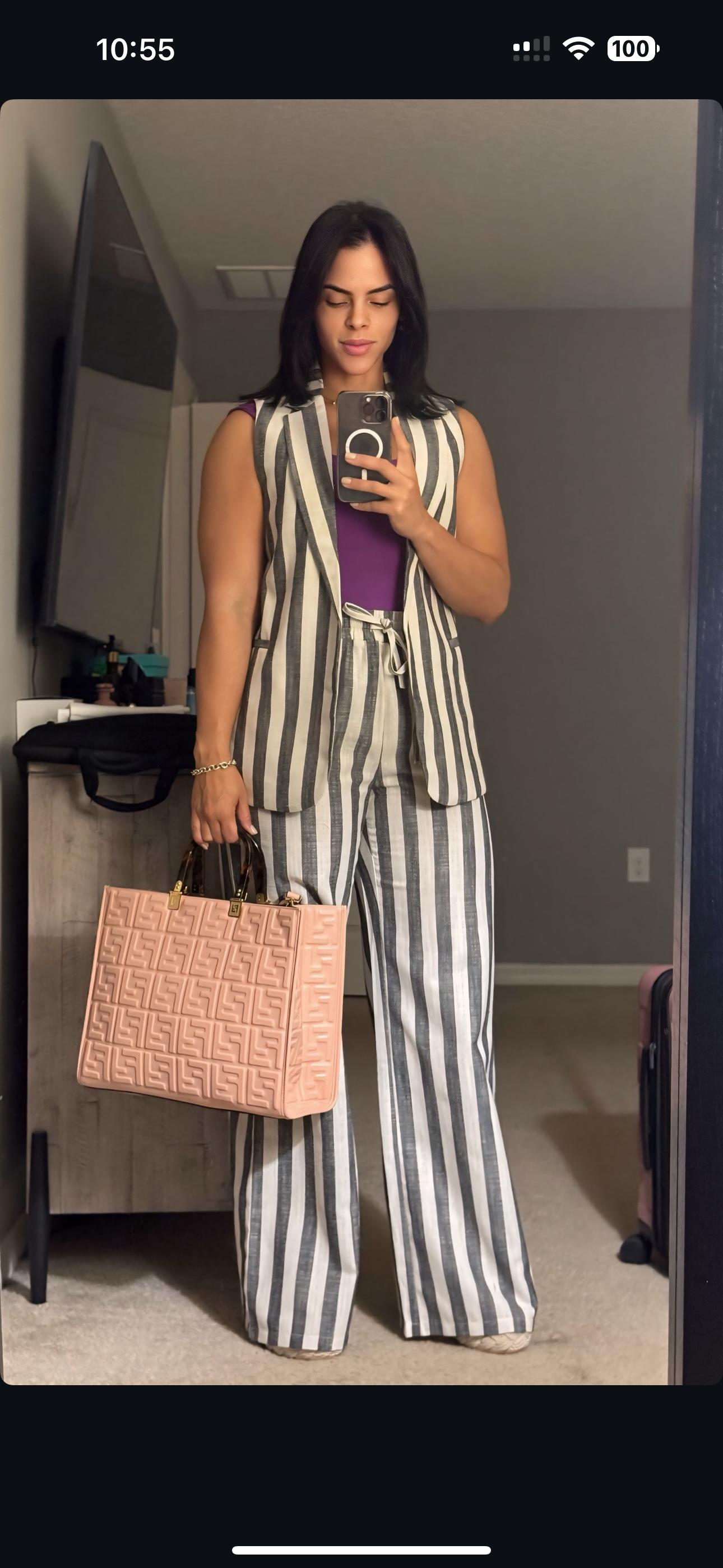 Sara Blue vest set