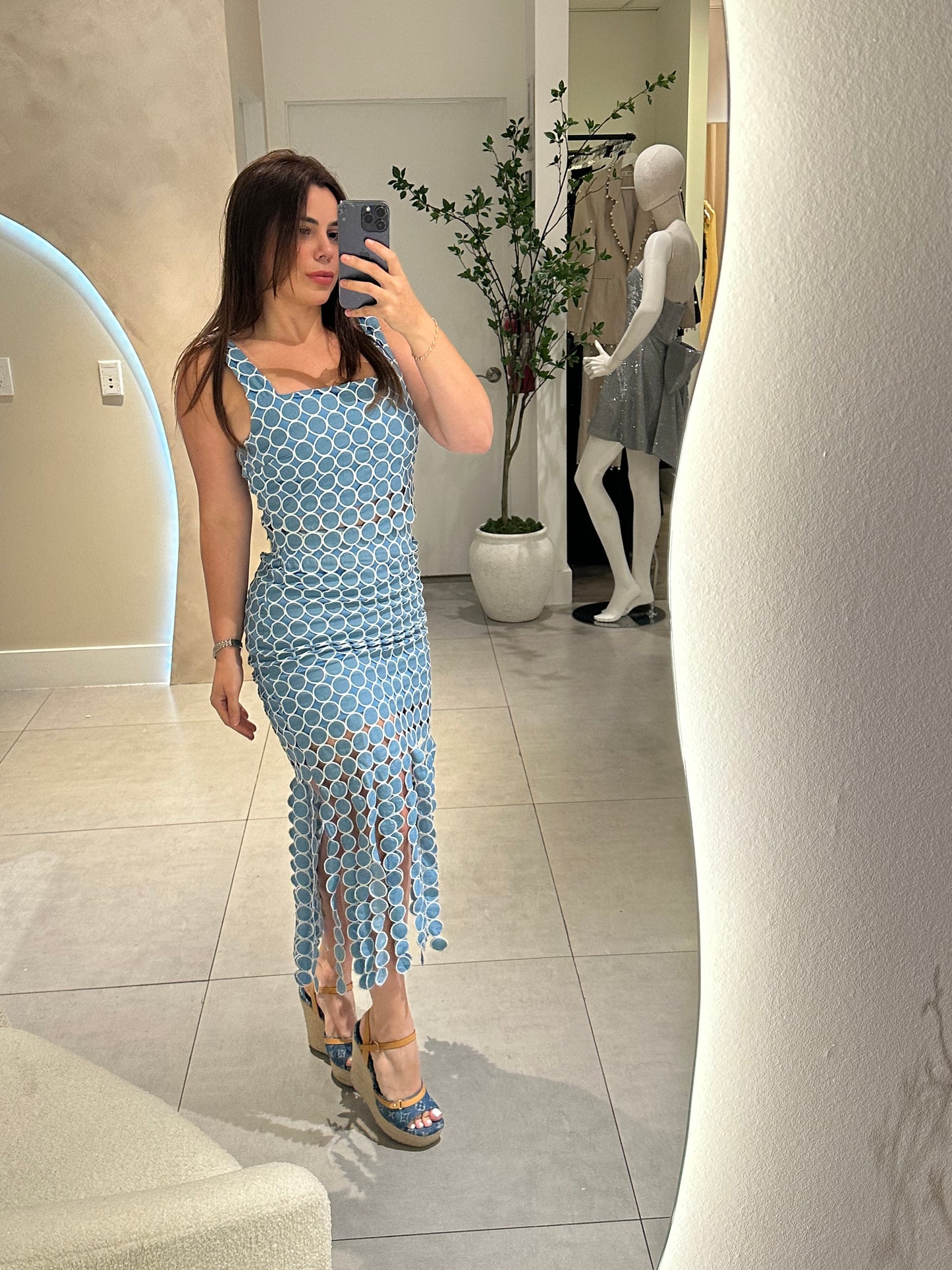 Sky skirt set