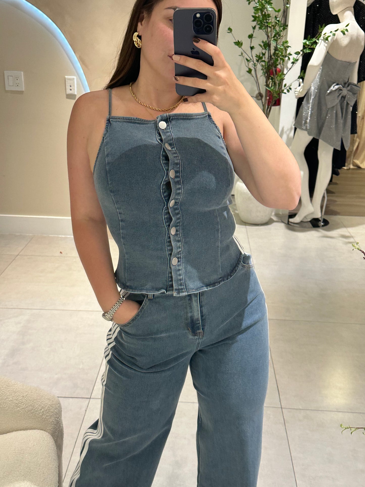 Leidy Denim Set