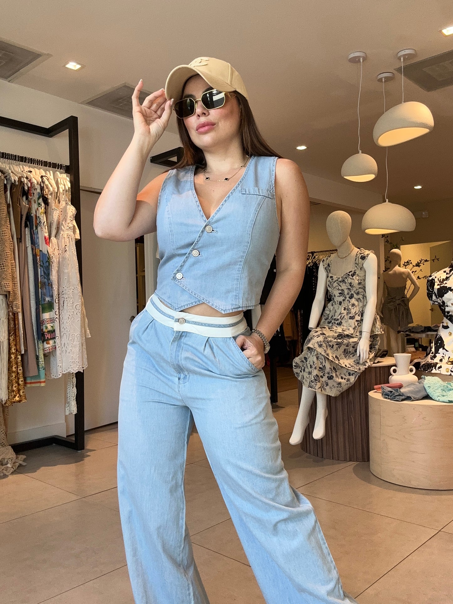Paula denim set