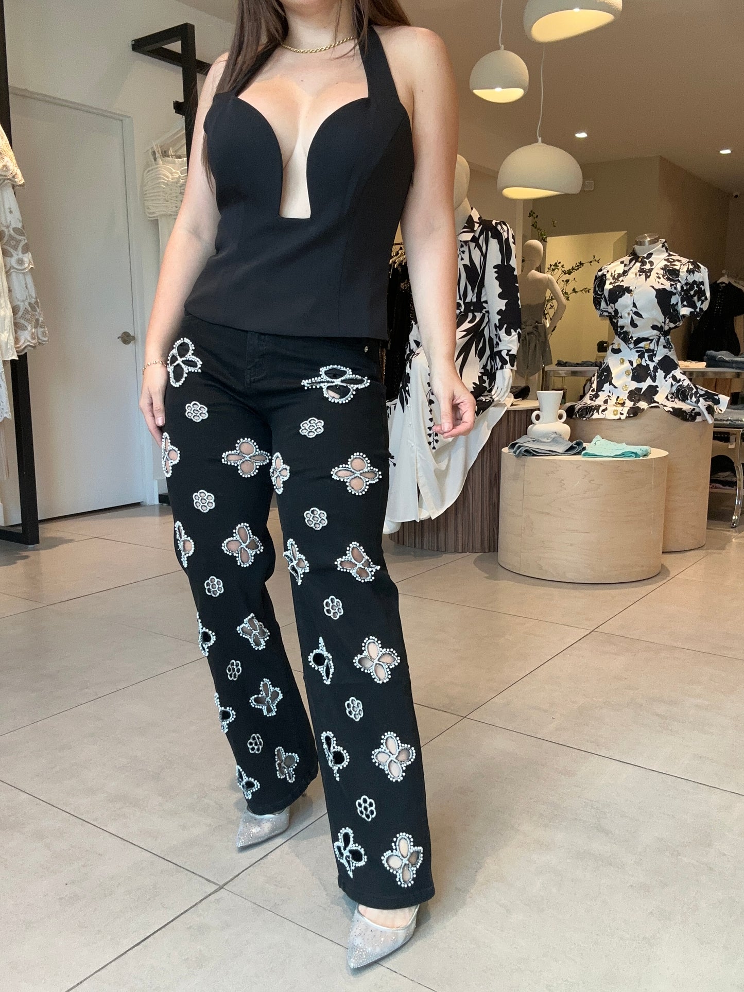 Trébol black Jeans