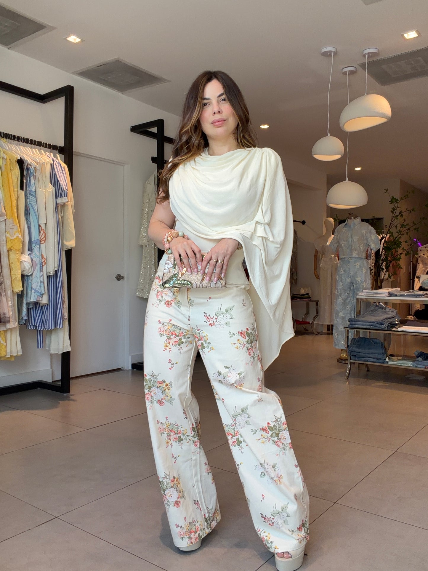 Blossom denim jeans