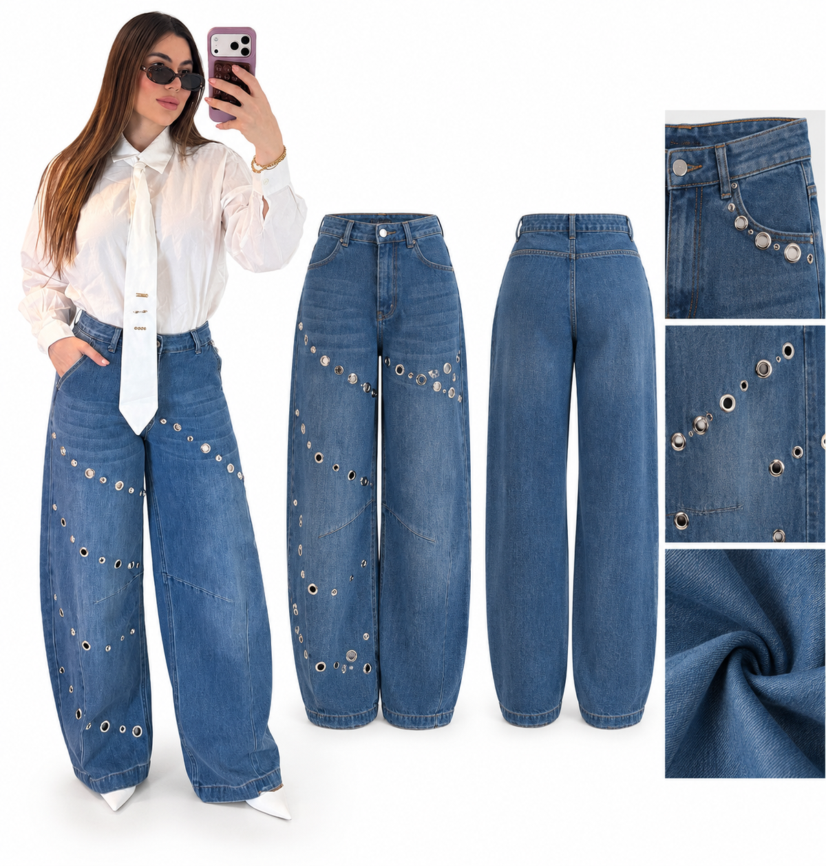 Barrel strech jeans