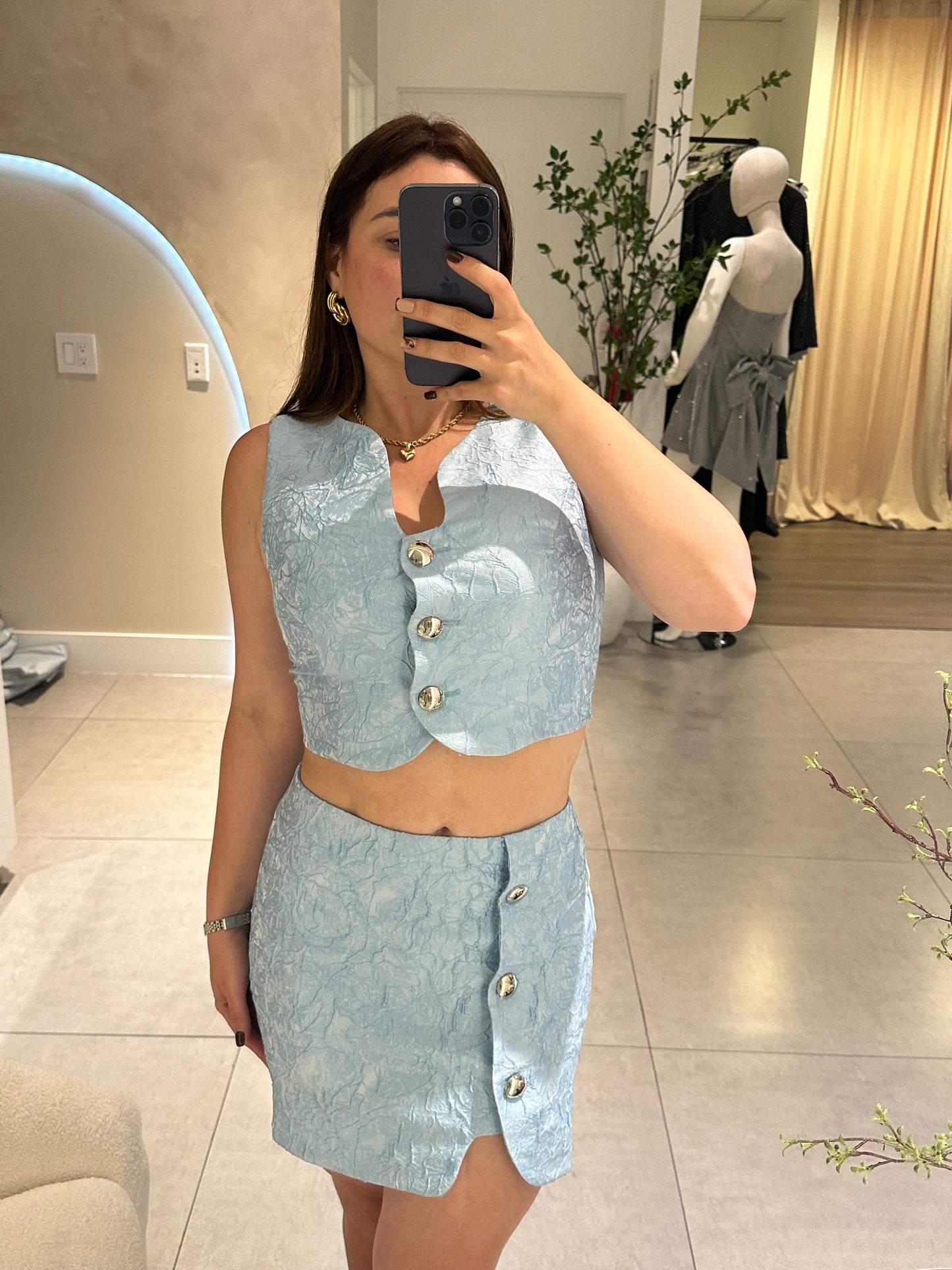 Aria skirt-short Set