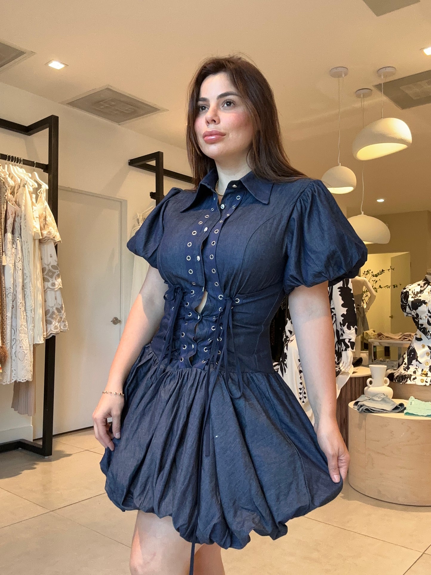 Denim dress