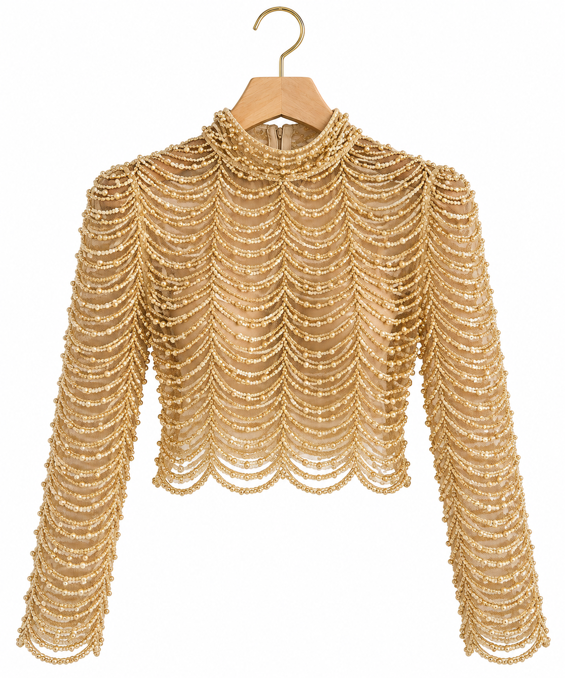 Gold wave top