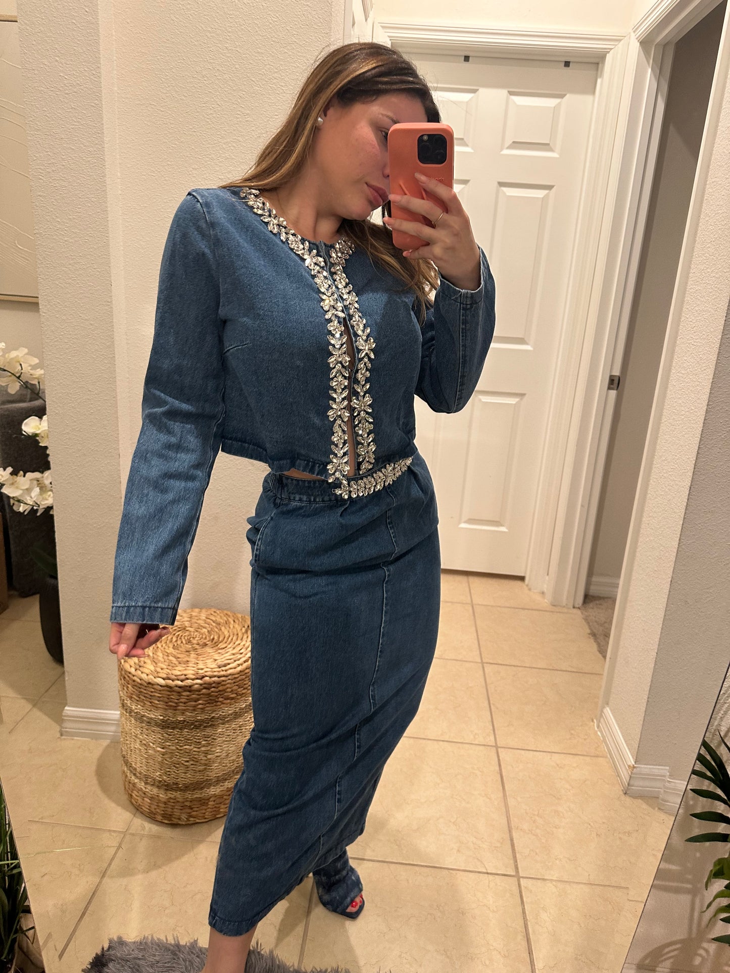 Mela Denim Set