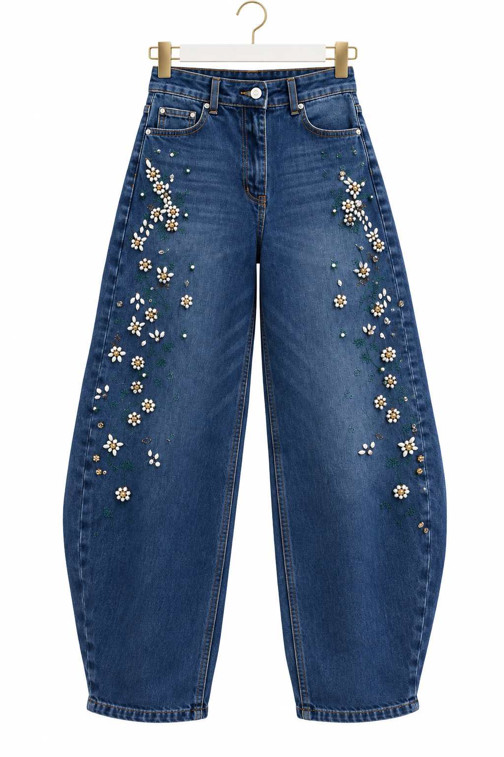 Garden Bloom Barrel Jeans