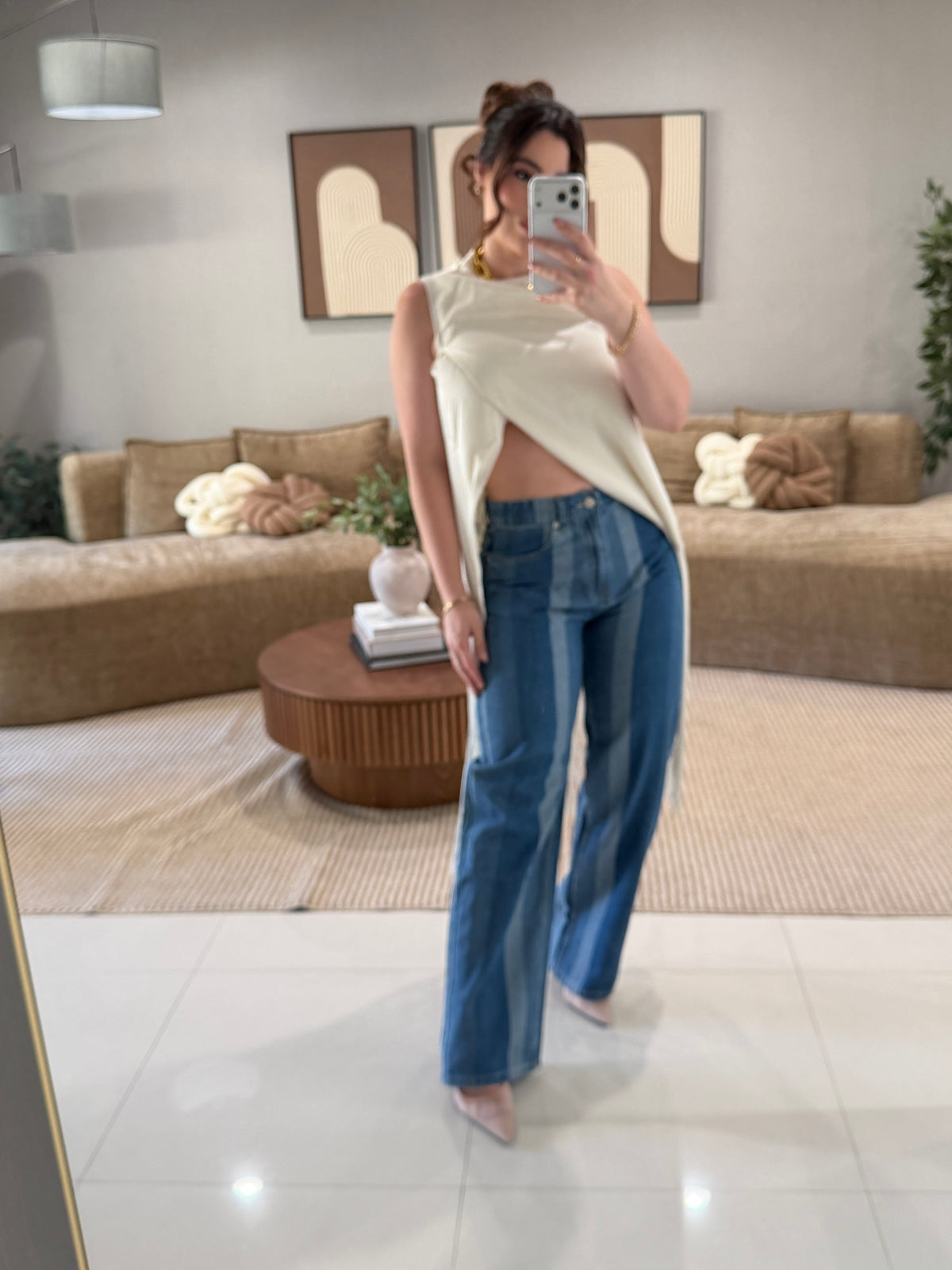ASYMMETRIC ALLURE JEANS