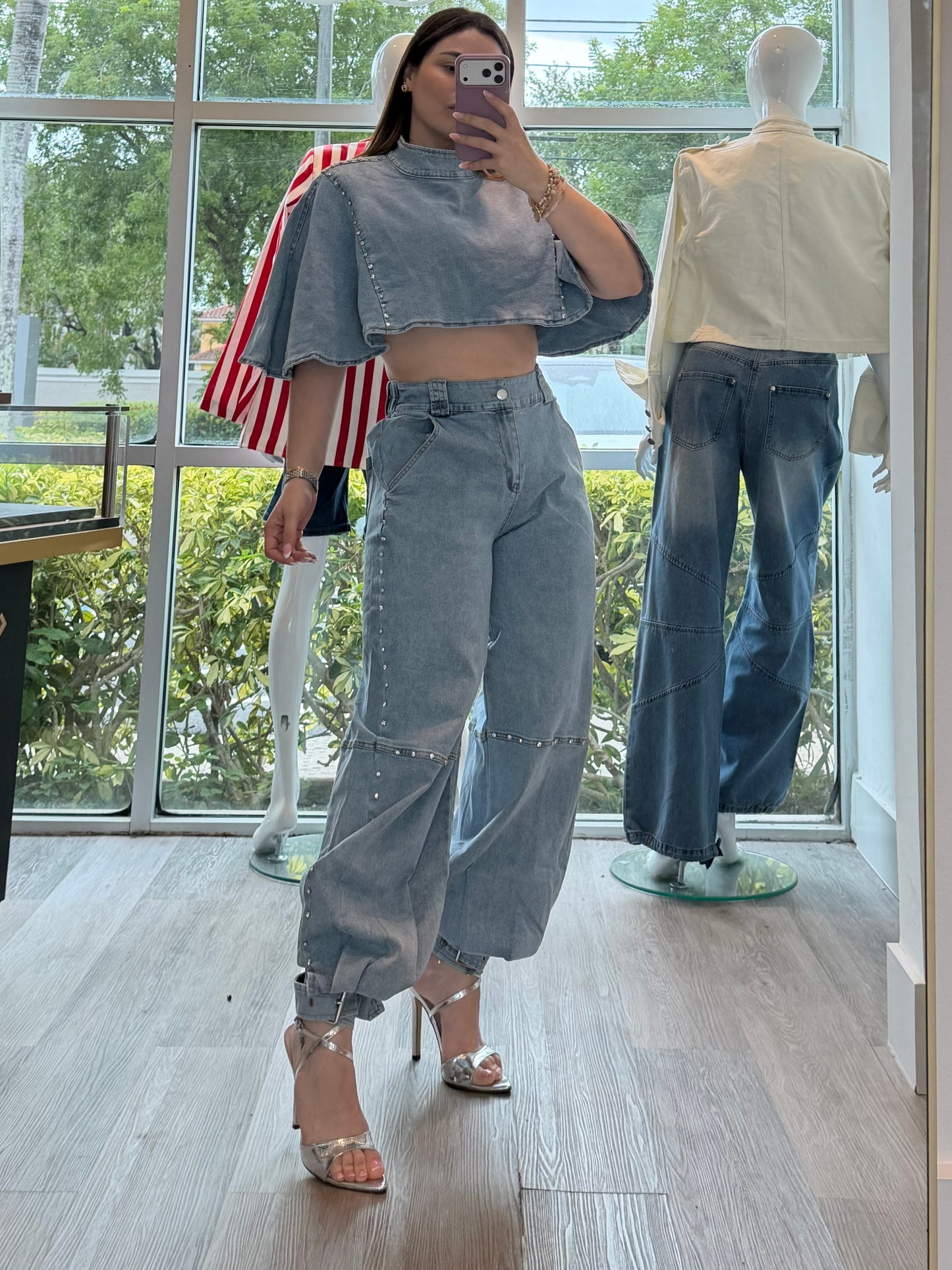 Denim capa set