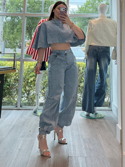 Denim capa set