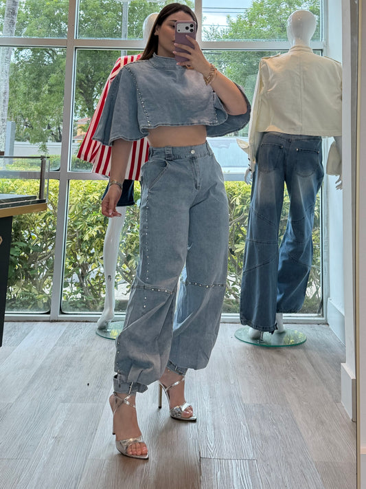 Denim capa set