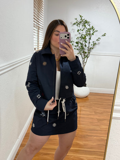 Navy skort set