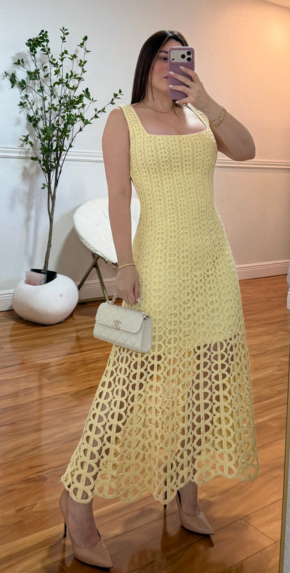Crochet Glam Maxi Dress