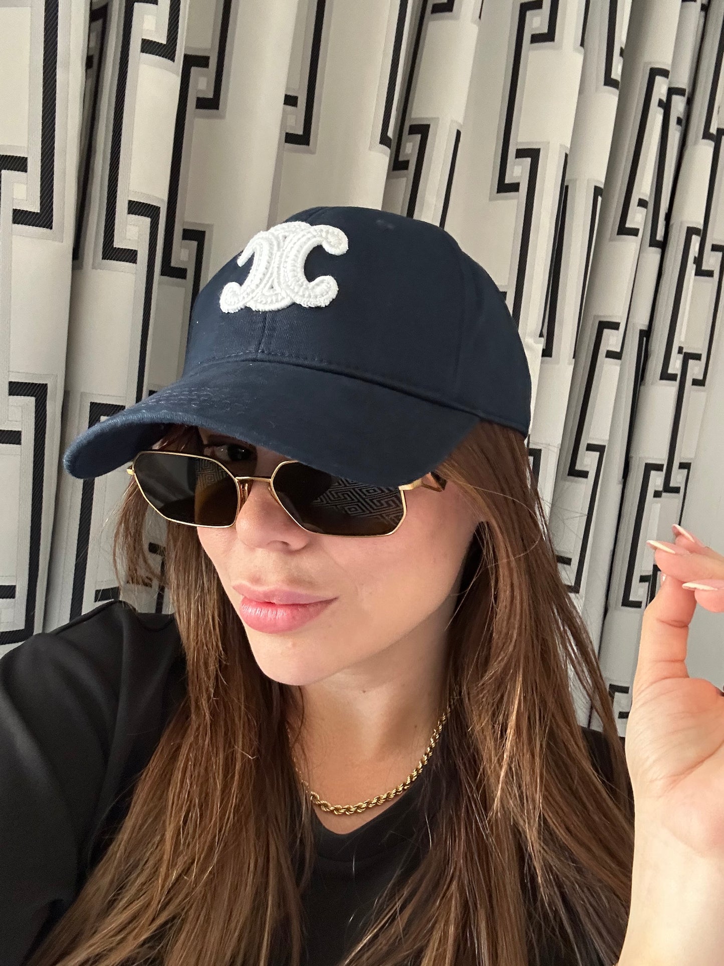 Cap blue Celine