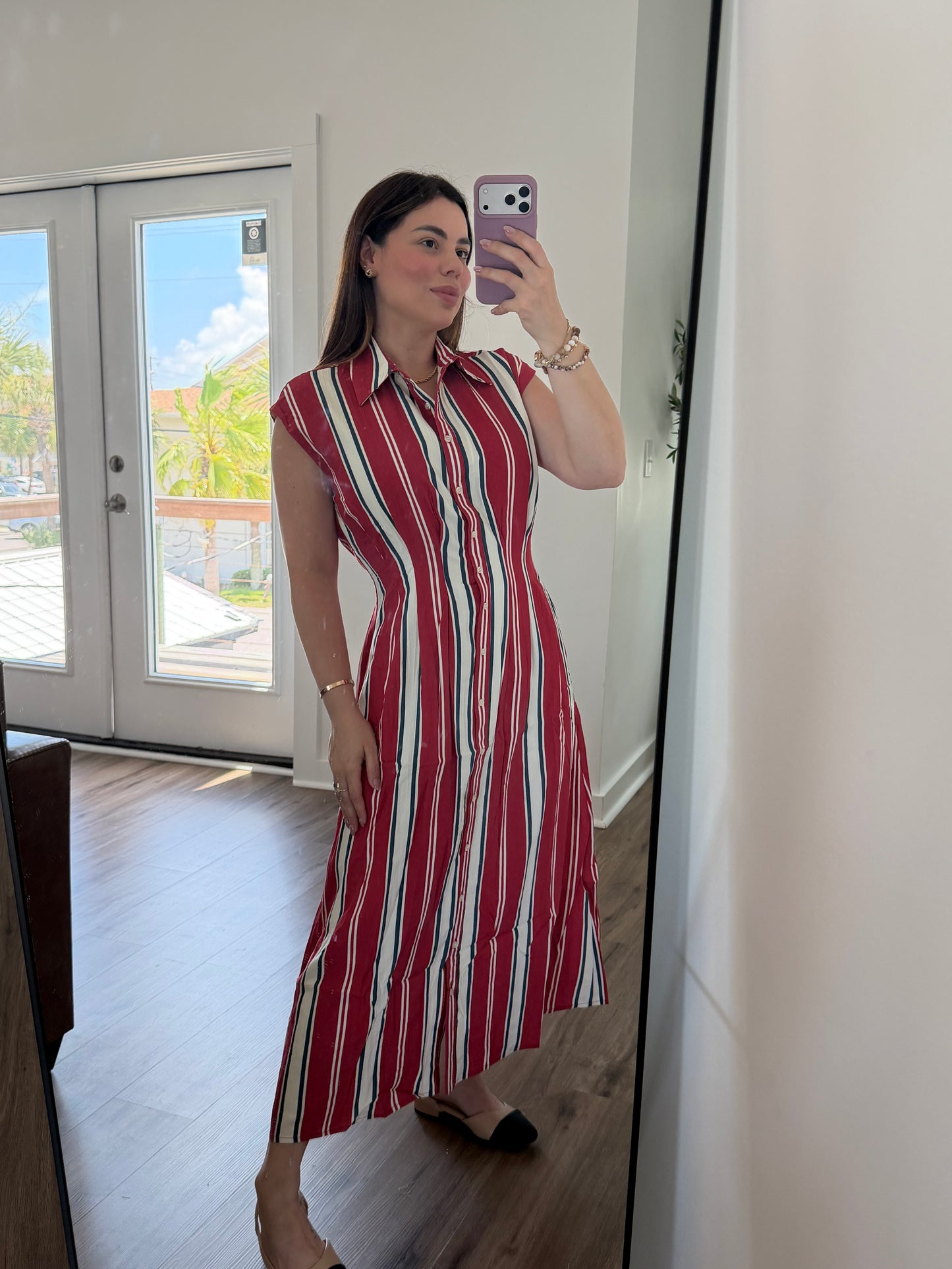 Red line dress