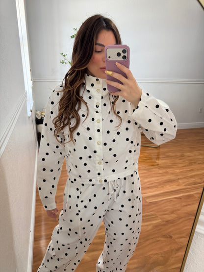 Polka Lino set