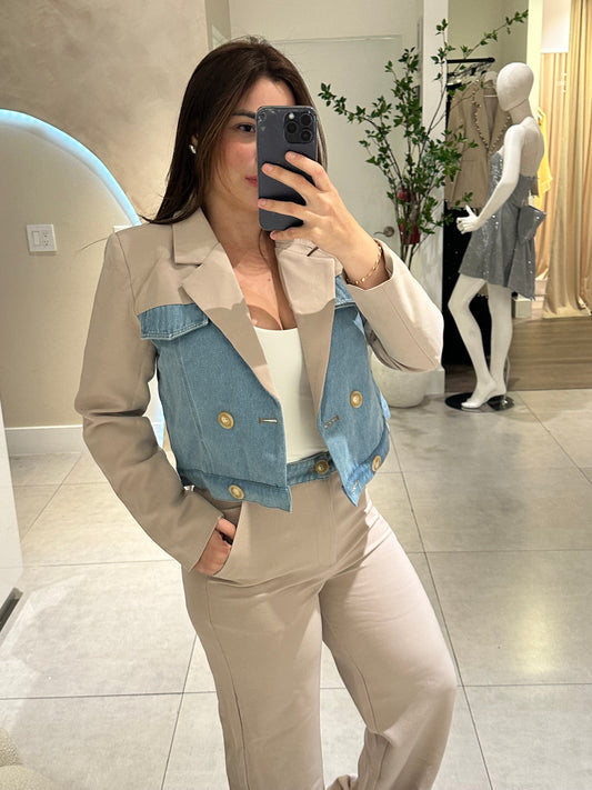 Denim jacket set